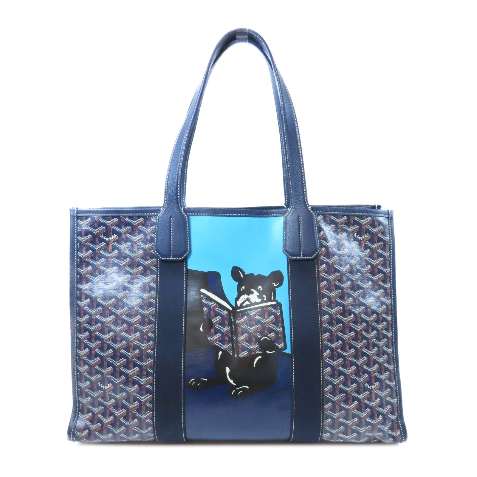 GOYARD 塗層帆布Villette Bag肩背袋藍色