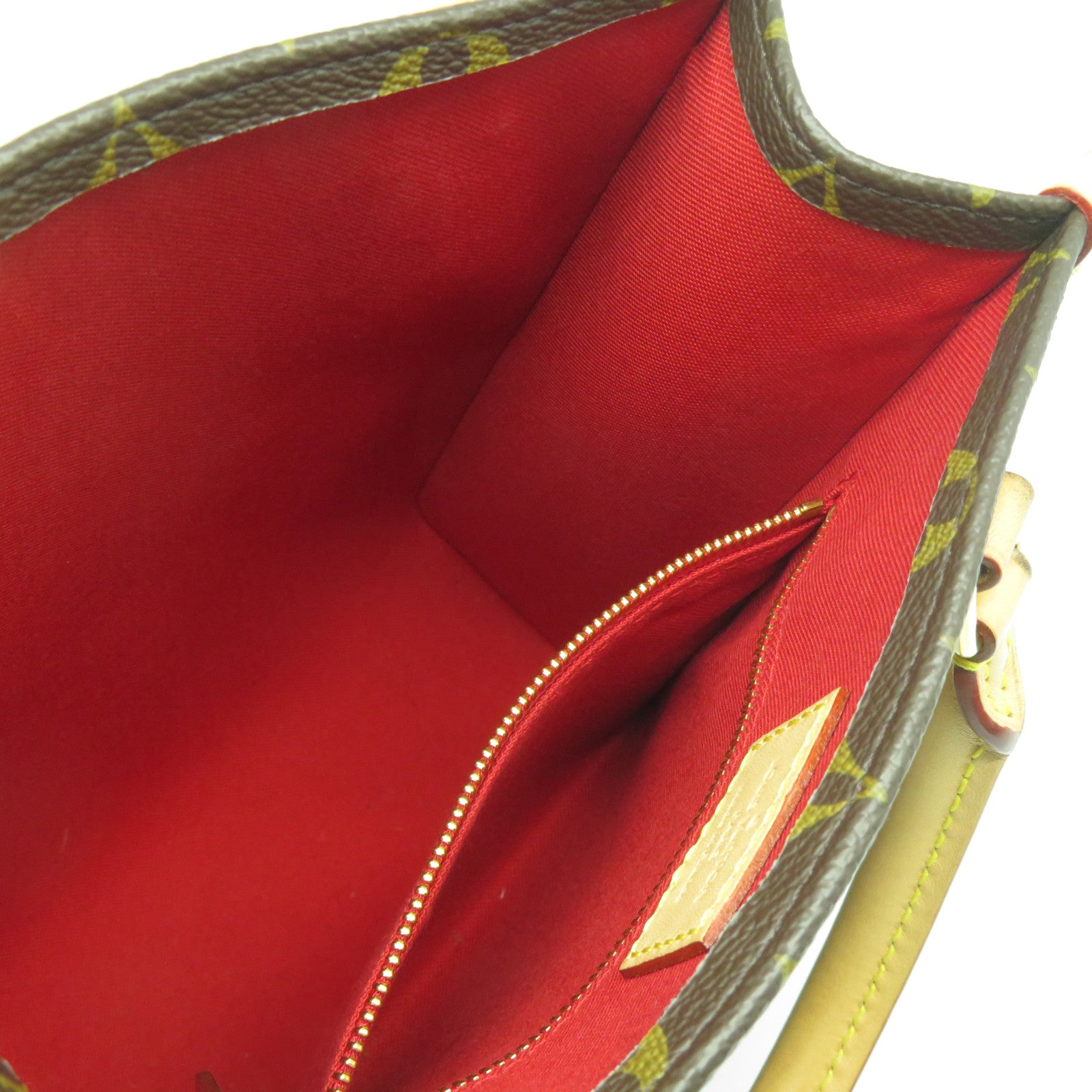 LOUIS VUITTON Monogram Sac Plat BB金扣手挽肩背兩用袋啡色