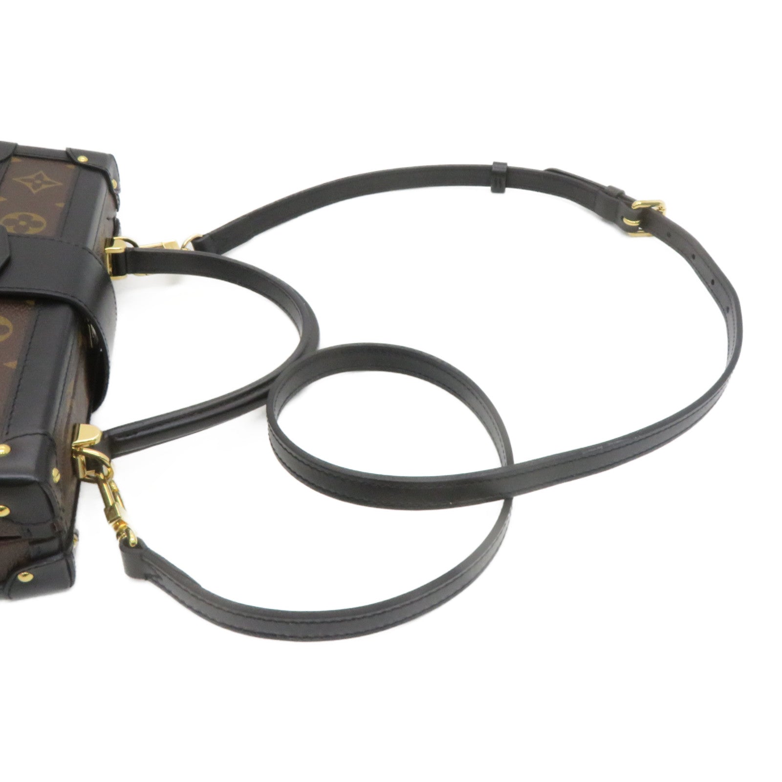 LOUIS VUITTON 【激减优惠】Monogram Petite Malle V Shoulder Bag金扣手挽肩背两用袋Monogram