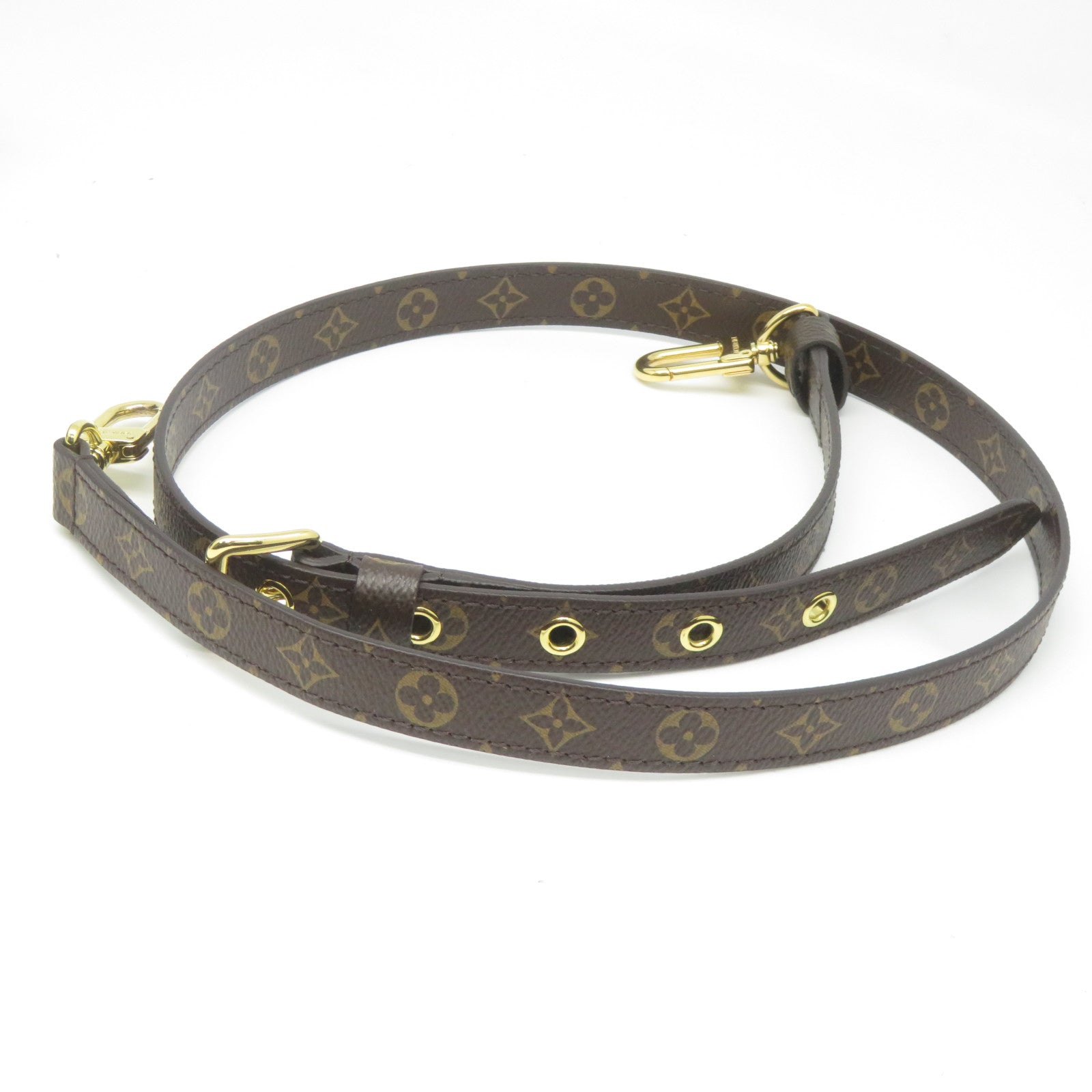 LOUIS VUITTON Monogram Sac Plat BB金扣手挽肩背兩用袋啡色