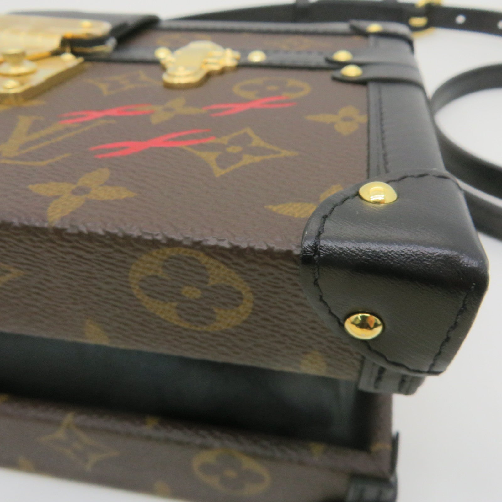 LOUIS VUITTON 【激减优惠】Monogram Petite Malle V Shoulder Bag金扣手挽肩背两用袋Monogram