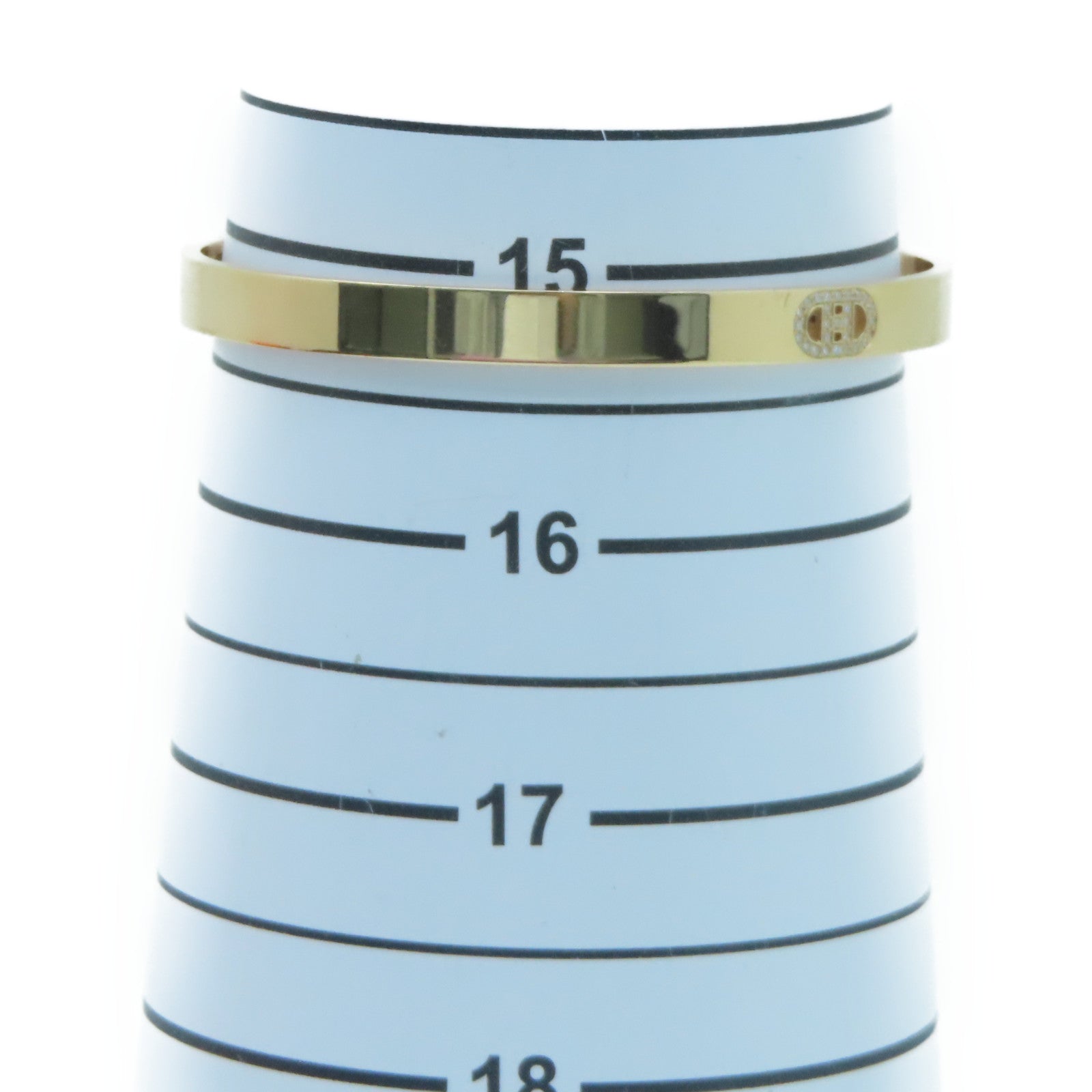 HERMES 18K玫瑰金H D'Ancre PM Bracelet鑽石手鐲