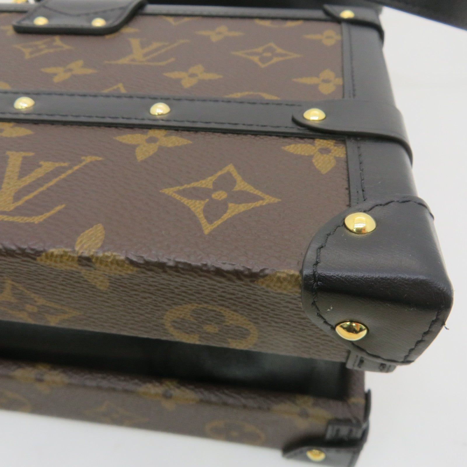 LOUIS VUITTON 【激减优惠】Monogram Petite Malle V Shoulder Bag金扣手挽肩背两用袋Monogram