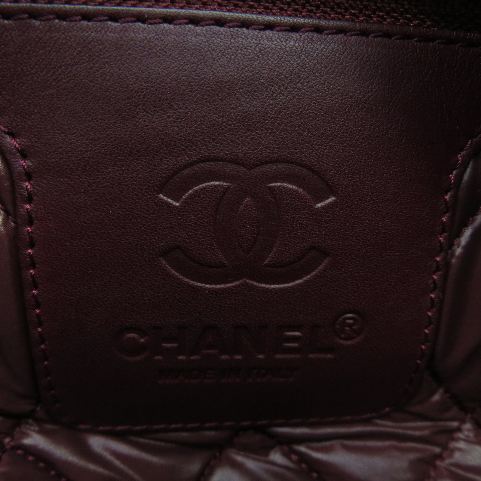 CHANEL nylon Coco Cocoon Tote Bag handle bag black