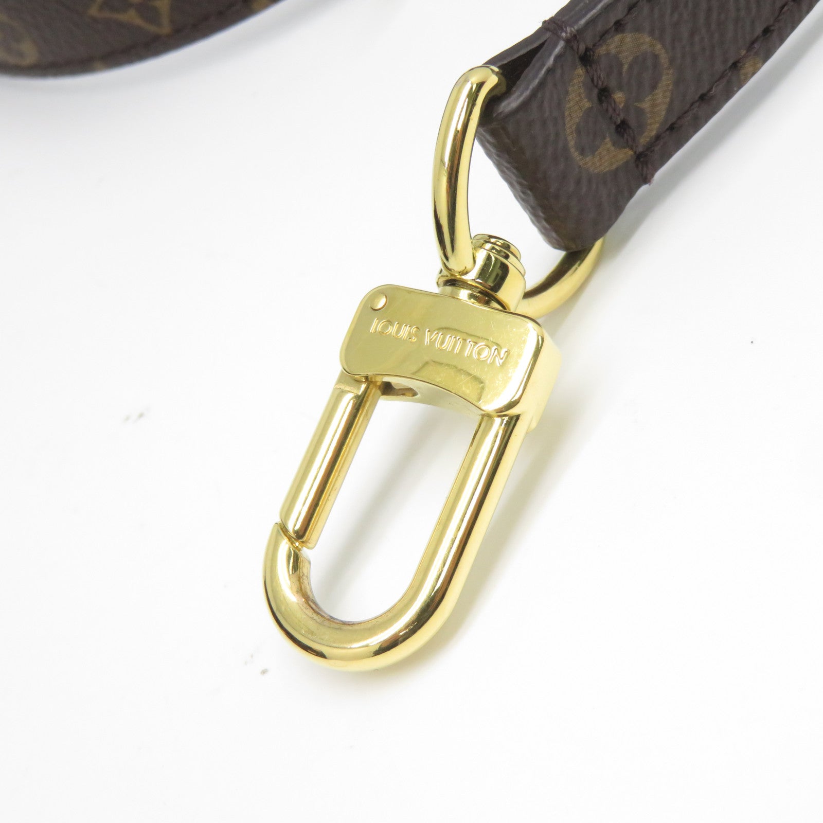 LOUIS VUITTON Monogram Sac Plat BB金扣手挽肩背兩用袋啡色