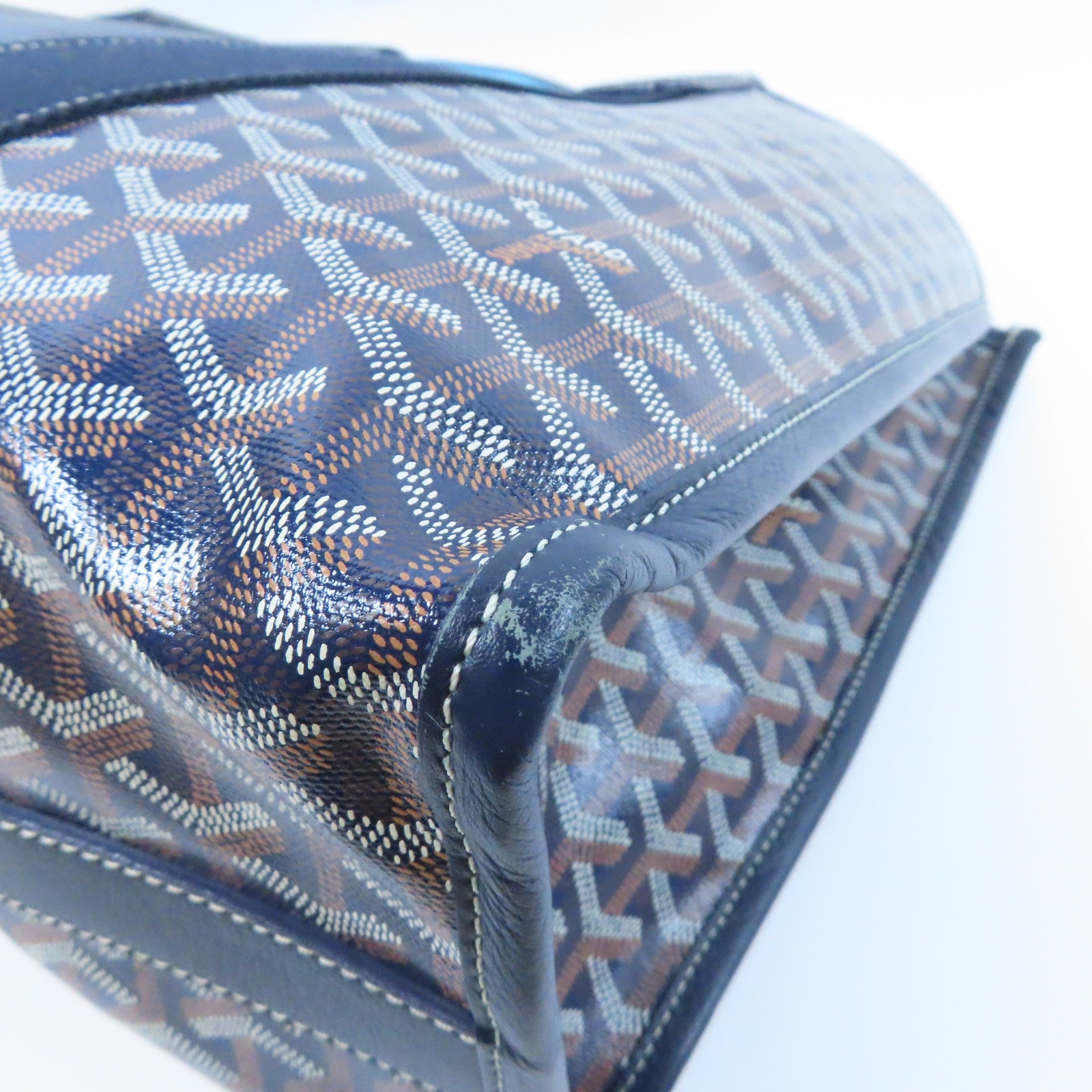 GOYARD 塗層帆布Villette Bag肩背袋藍色