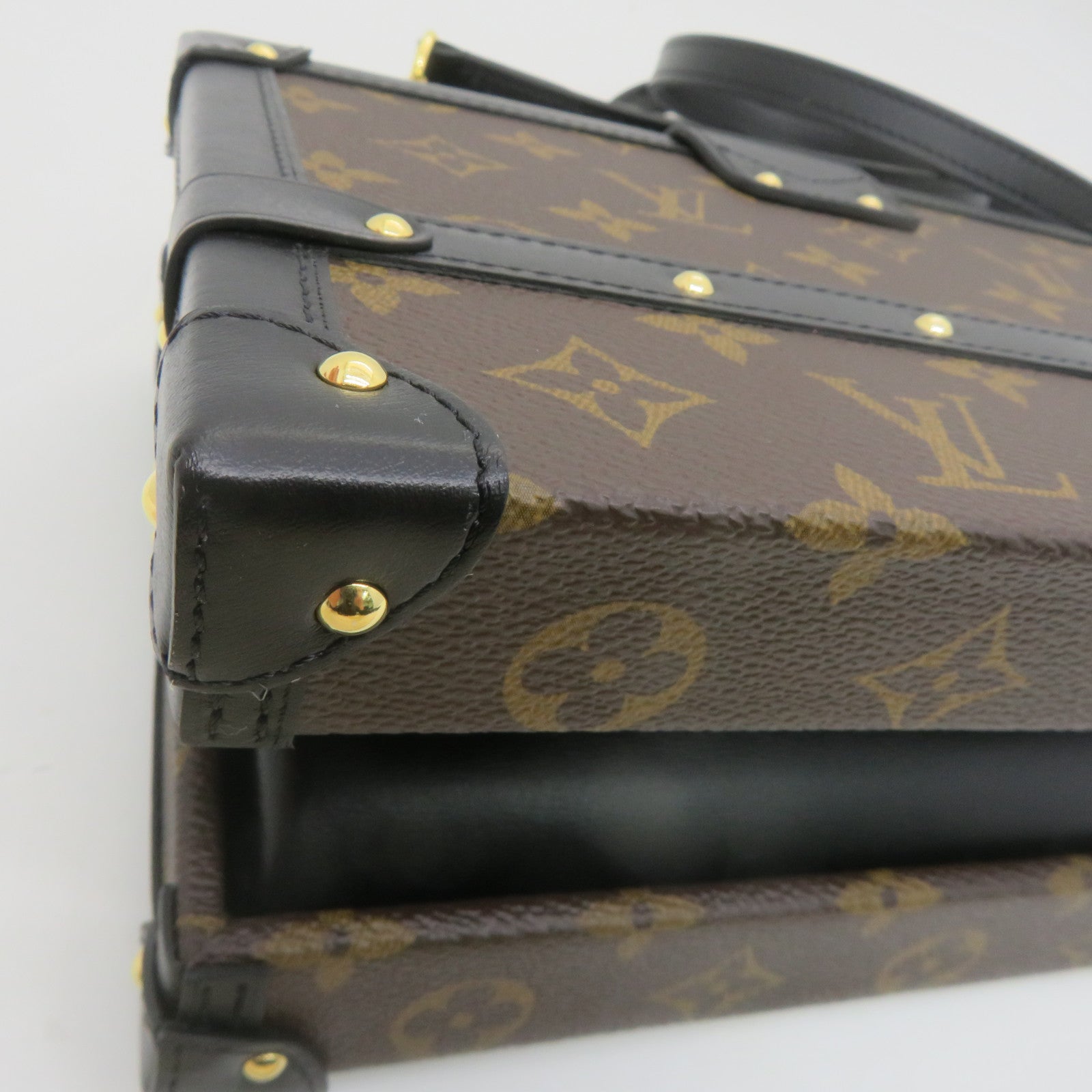 LOUIS VUITTON 【激减优惠】Monogram Petite Malle V Shoulder Bag金扣手挽肩背两用袋Monogram