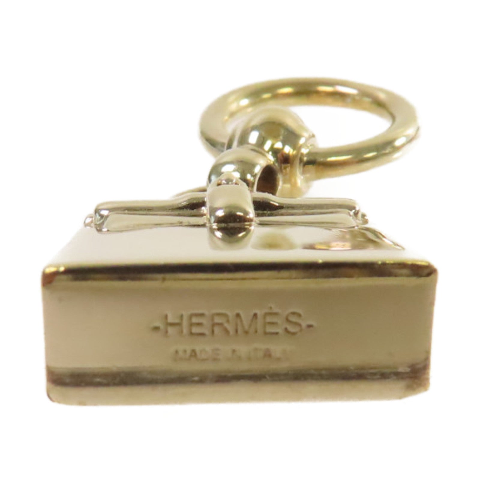 HERMES 金屬Mini Kelly Twilly Scarf Ring金色