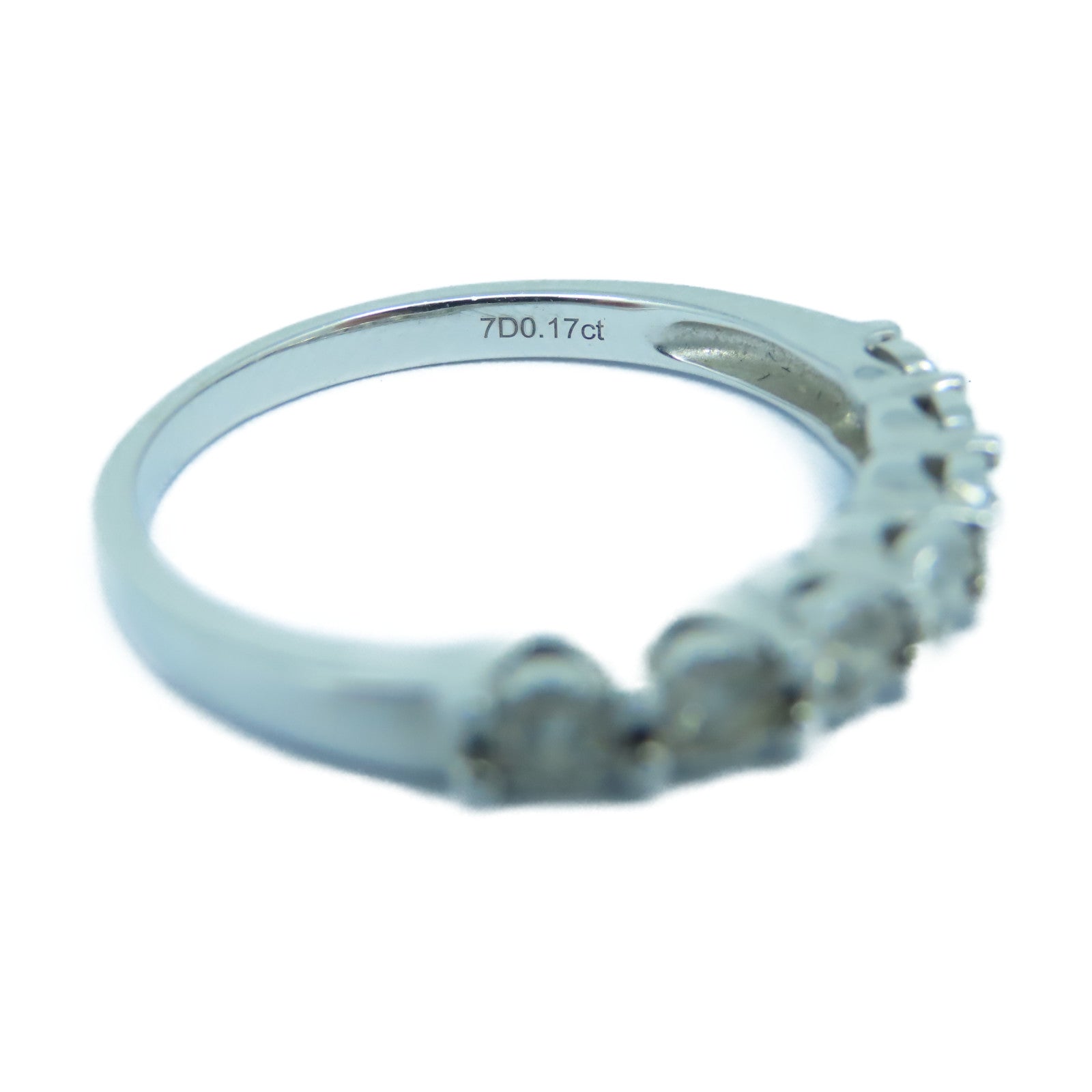 JEWELRY 18K白金Diamond Ring 0.17ct鑽石戒指US#5