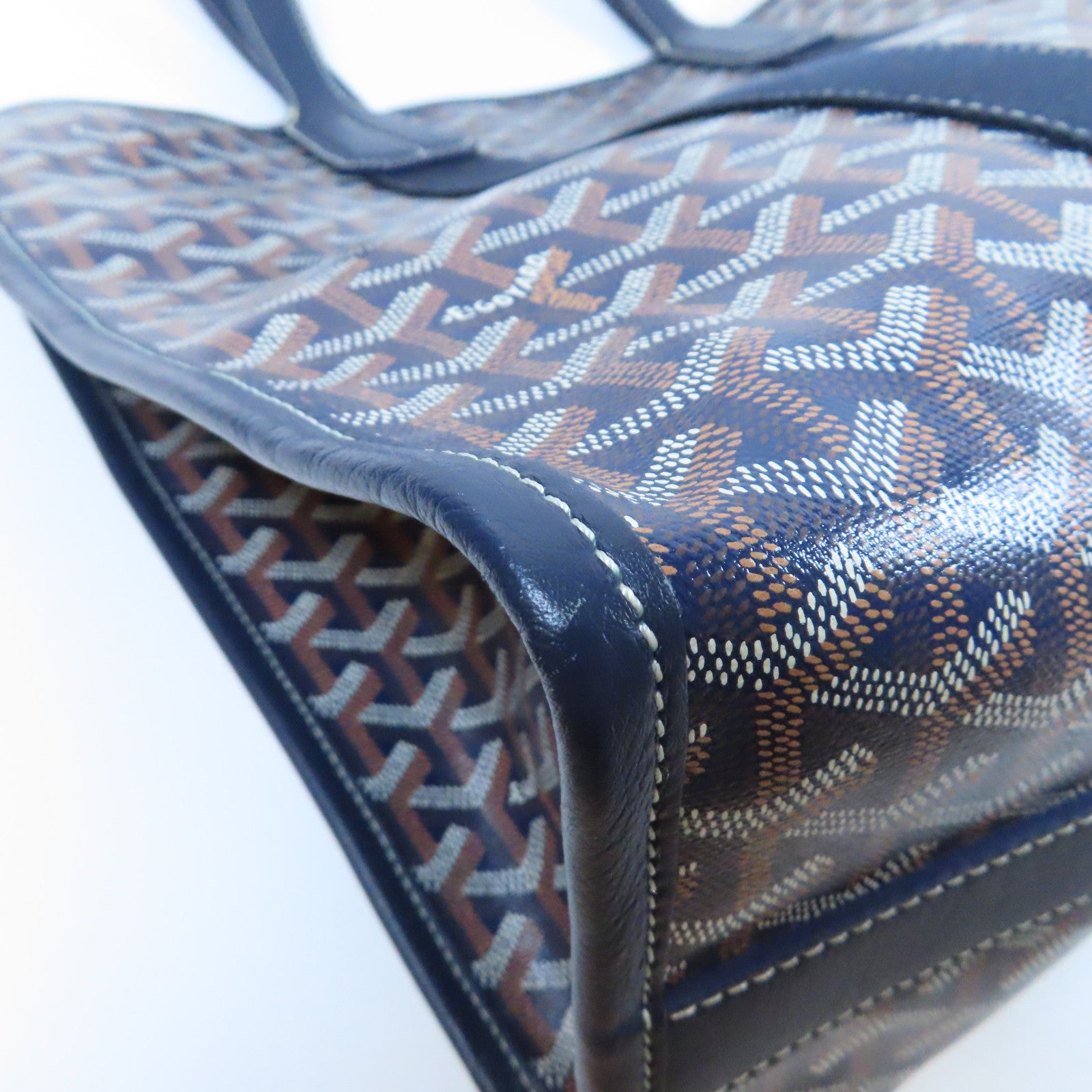 GOYARD 塗層帆布Villette Bag肩背袋藍色