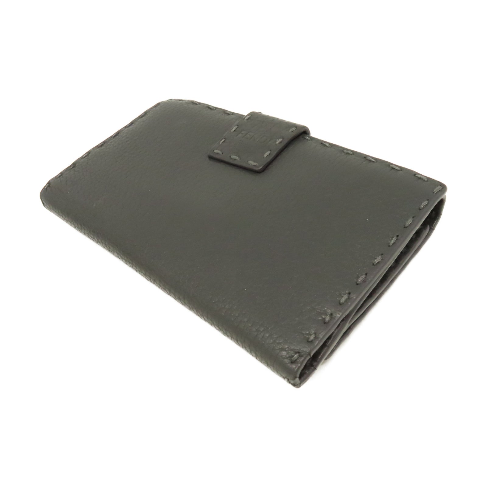 FENDI 牛皮皮革Long Wallet長錢包碳灰色