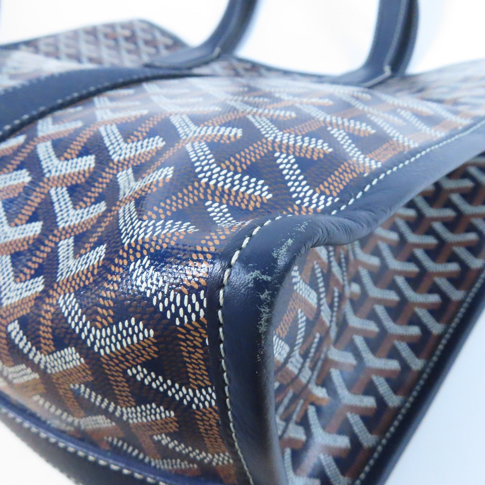 GOYARD 塗層帆布Villette Bag肩背袋藍色