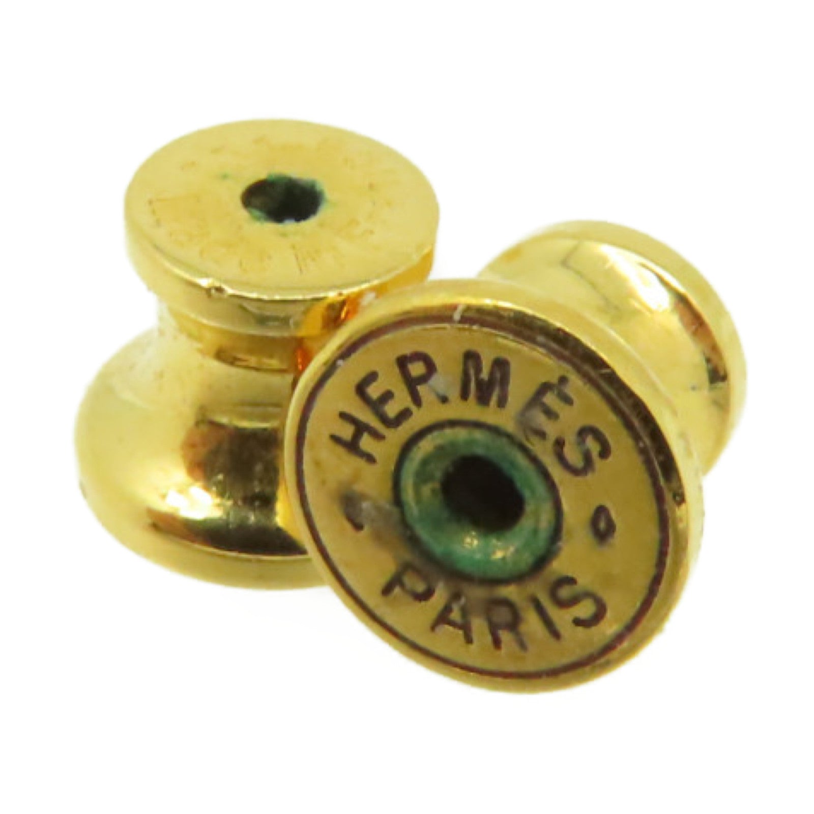 HERMES 金屬/瓷漆Pop H Earrings耳環金色/黑色