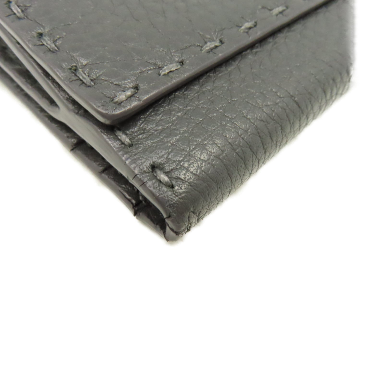 FENDI 牛皮皮革Long Wallet長錢包碳灰色
