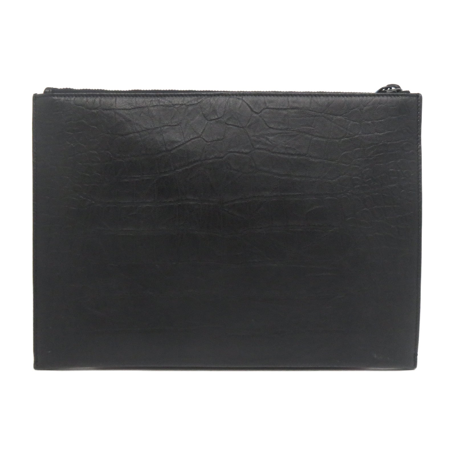 SAINT LAURENT 牛皮皮革Pouch手拿包黑色