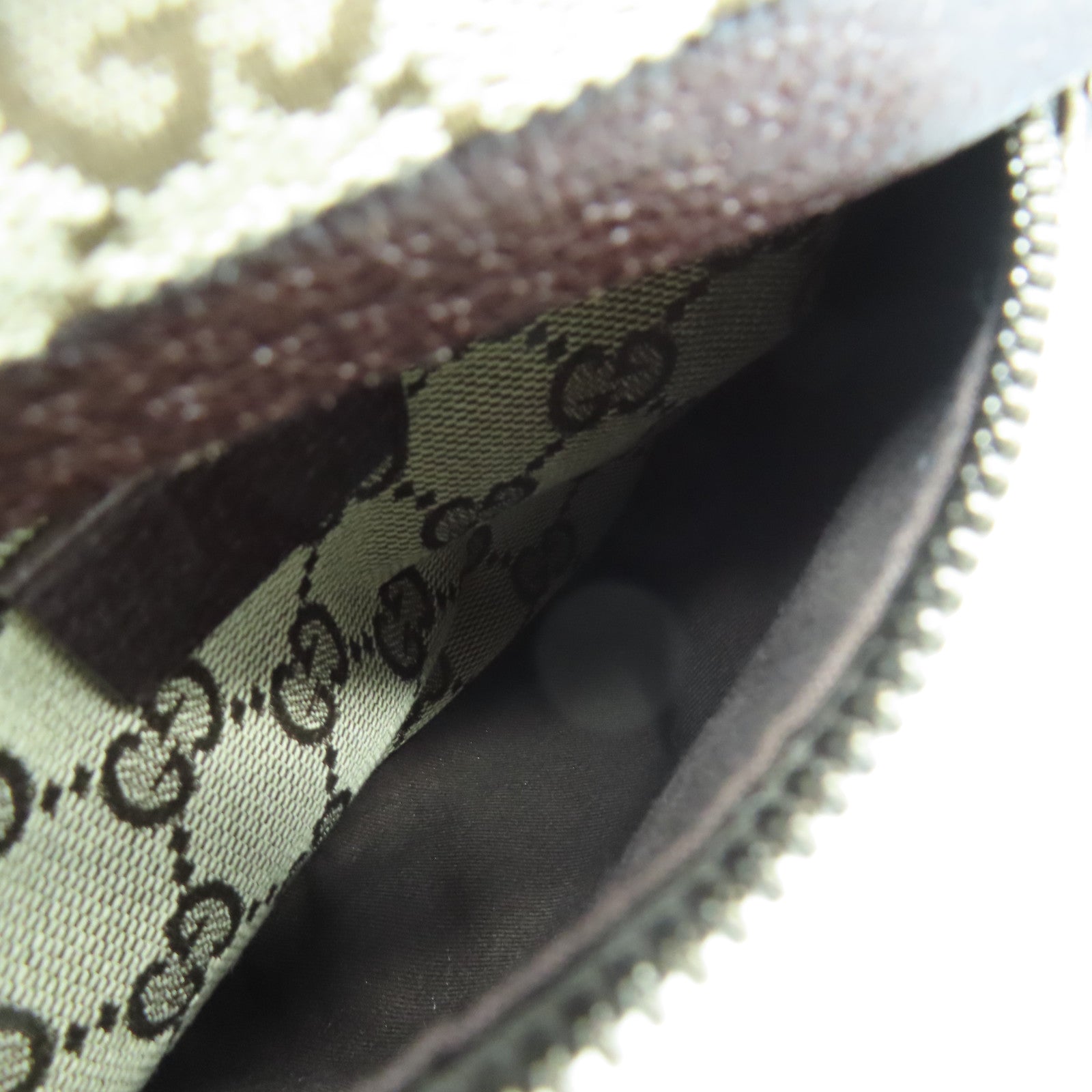 GUCCI 帆布Belt Bag銀扣腰包啡色