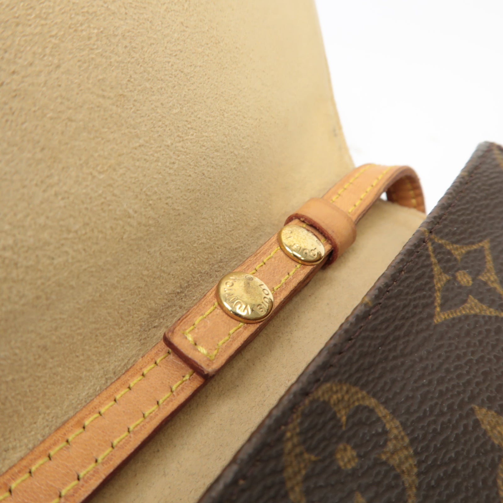 LOUIS VUITTON Monogram Pochette Twin GM金扣肩背袋啡色
