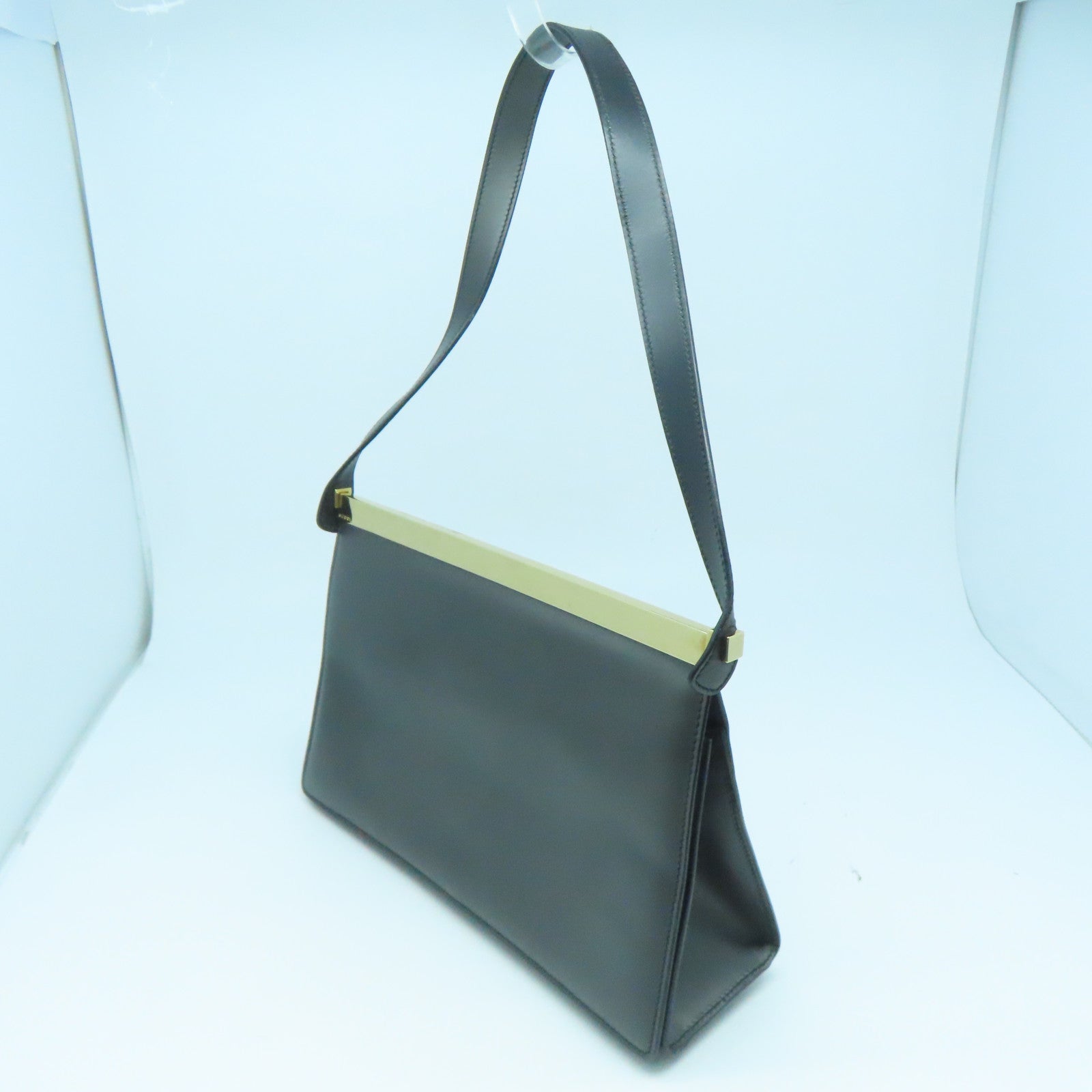 GUCCI 牛皮皮革Shoulder Bag金扣肩背袋黑色