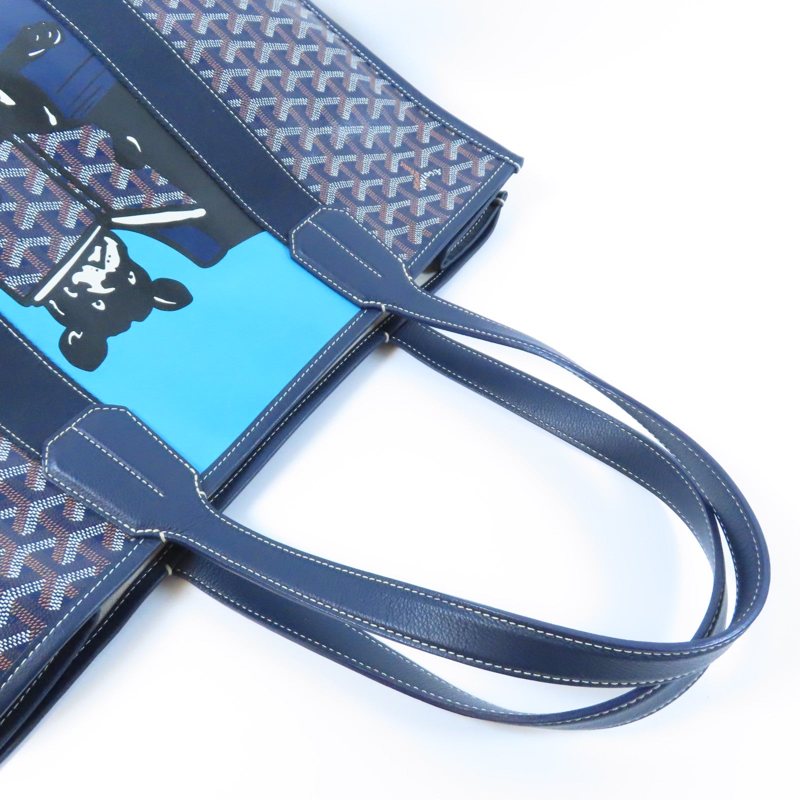GOYARD 塗層帆布Villette Bag肩背袋藍色