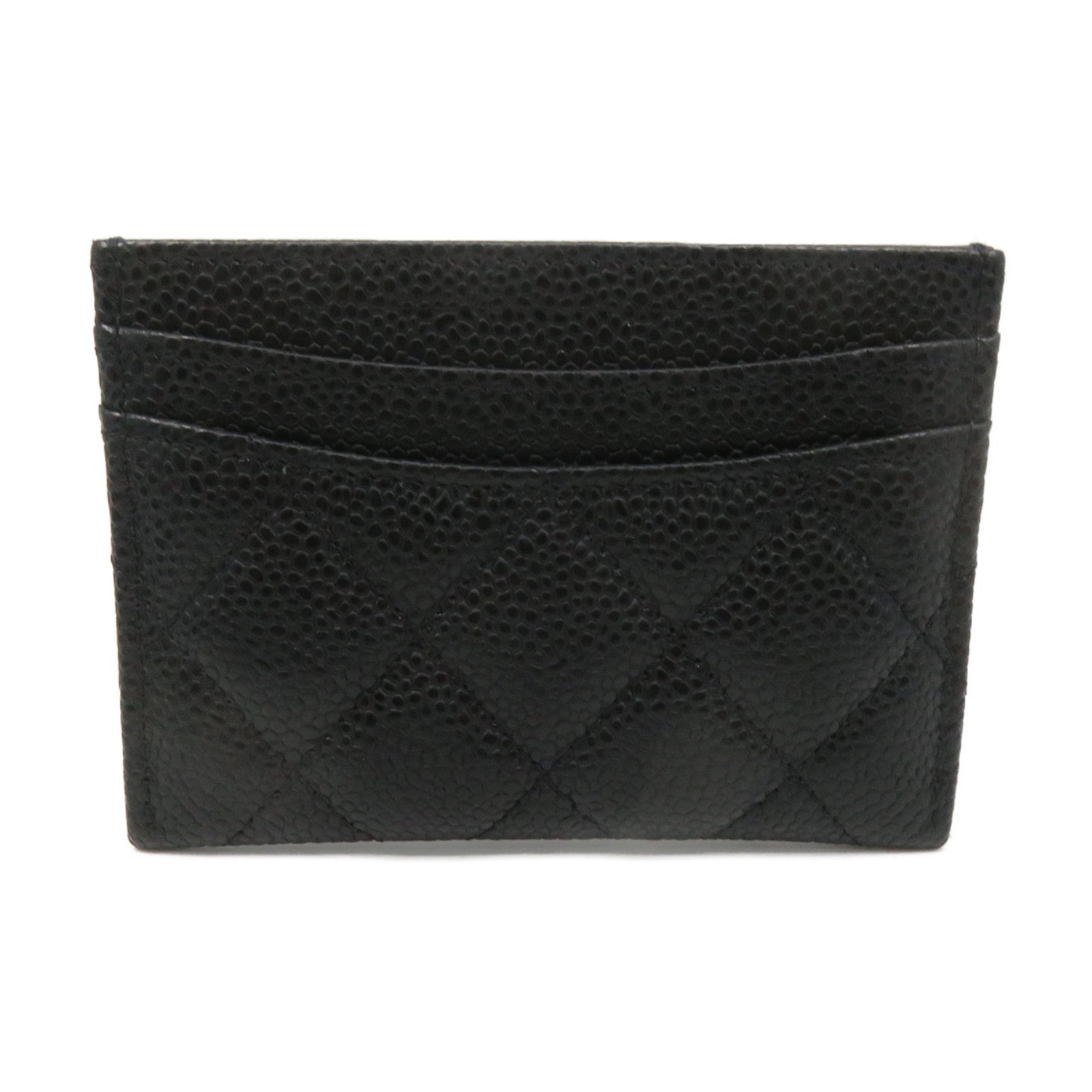 CHANEL 菱格Caviar皮革Card Case卡片套黑色