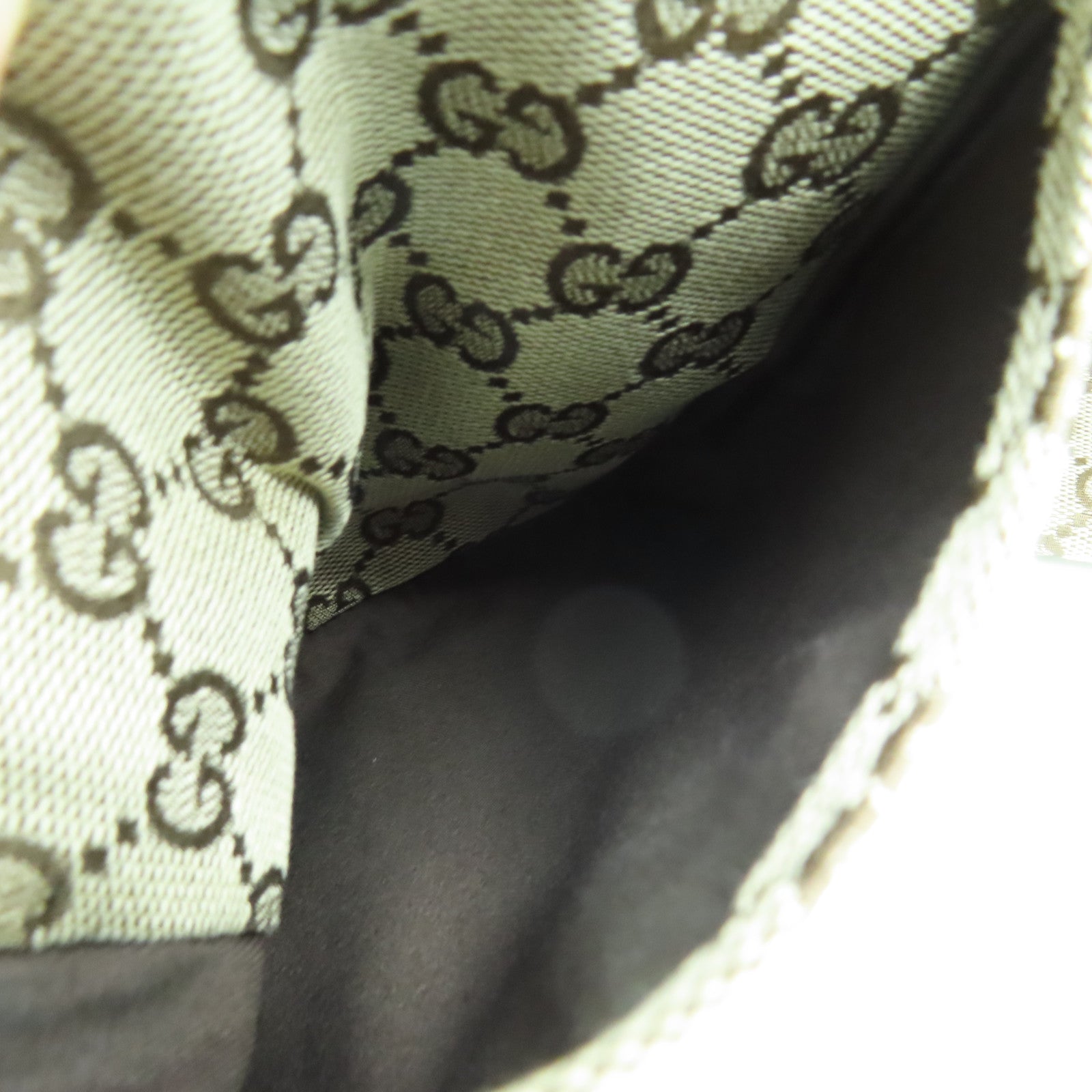 GUCCI 帆布Belt Bag銀扣腰包啡色