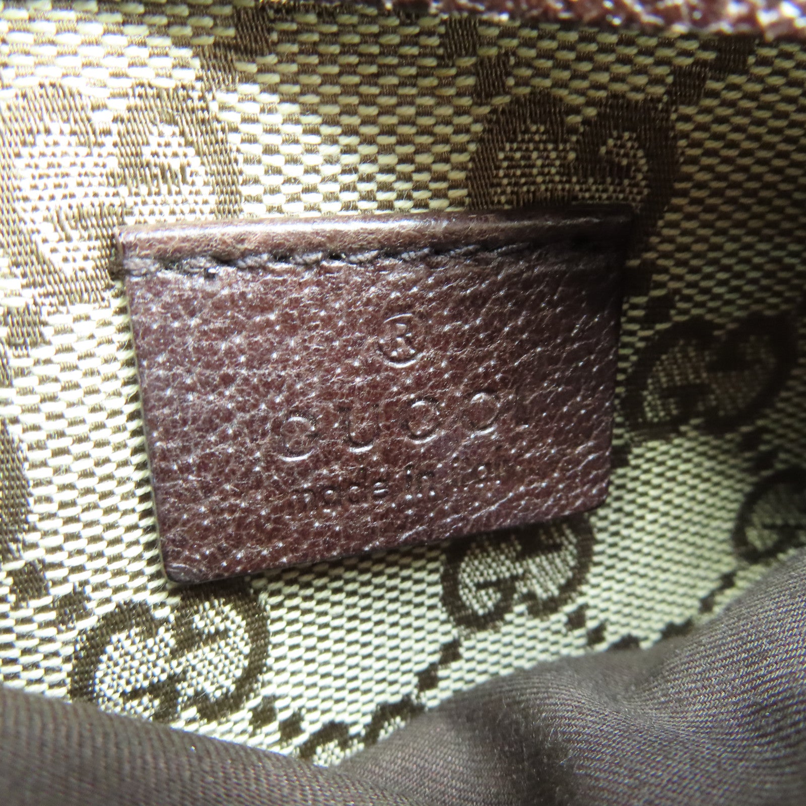 GUCCI 帆布Belt Bag銀扣腰包啡色