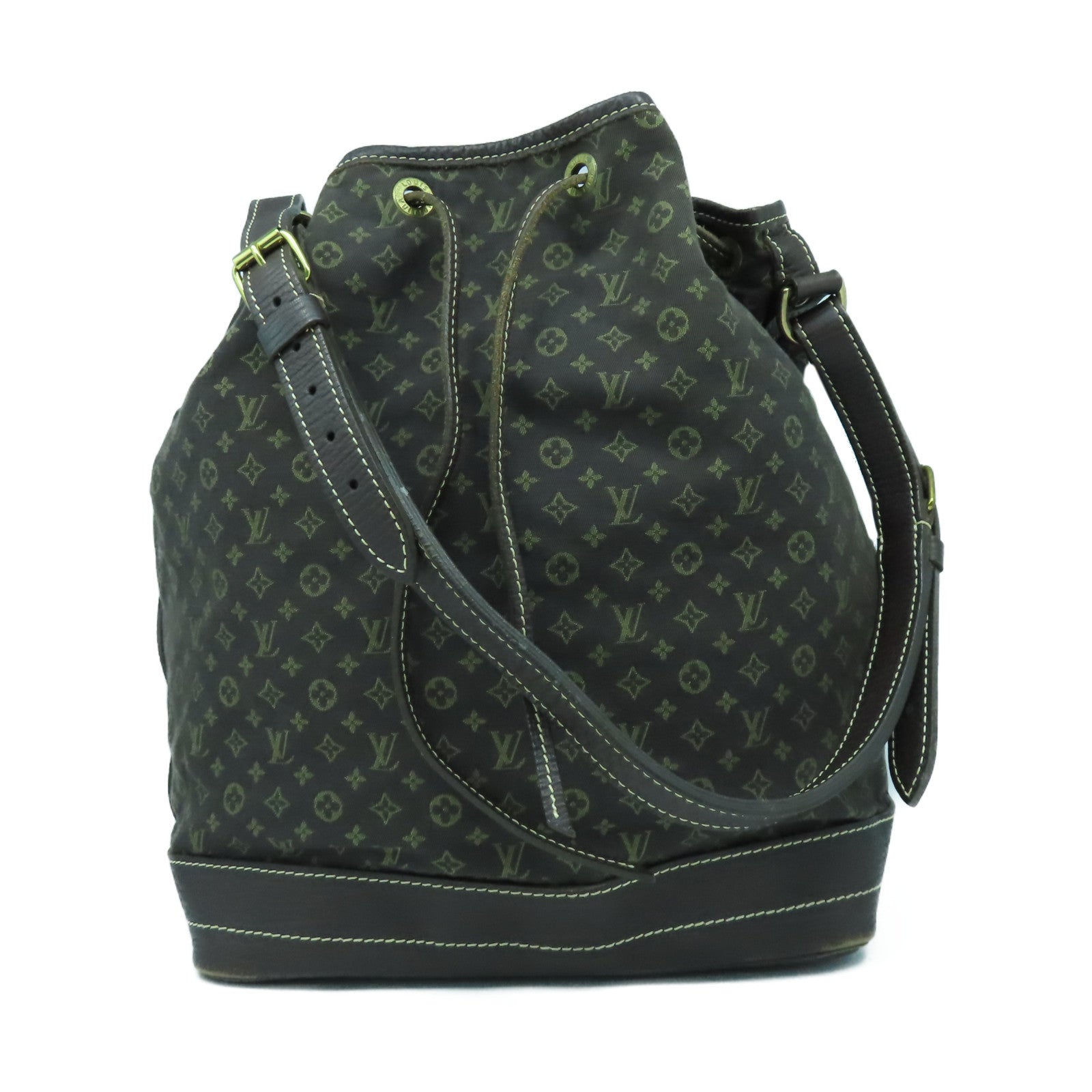 LOUIS VUITTON Monogram Idylle Noe金扣肩背袋灰色