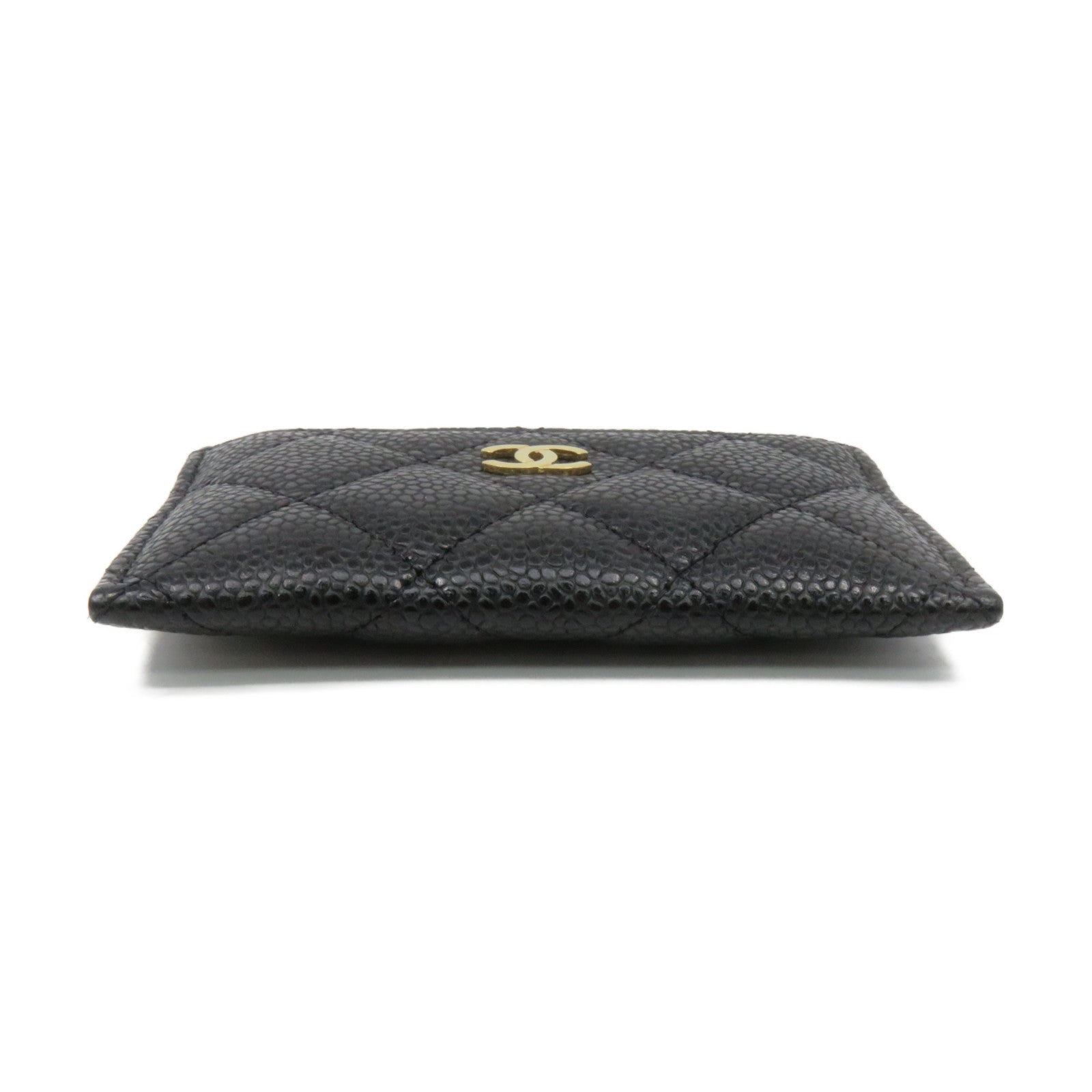 CHANEL 菱格Caviar皮革Card Case卡片套黑色