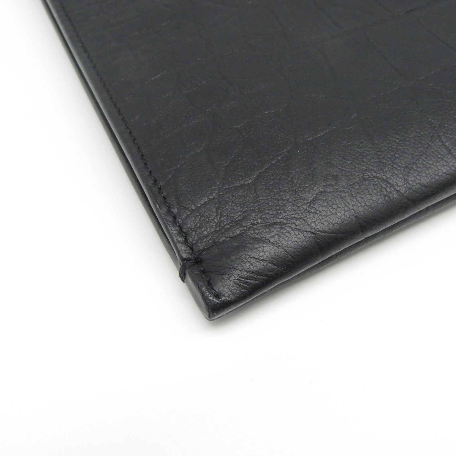SAINT LAURENT 牛皮皮革Pouch手拿包黑色