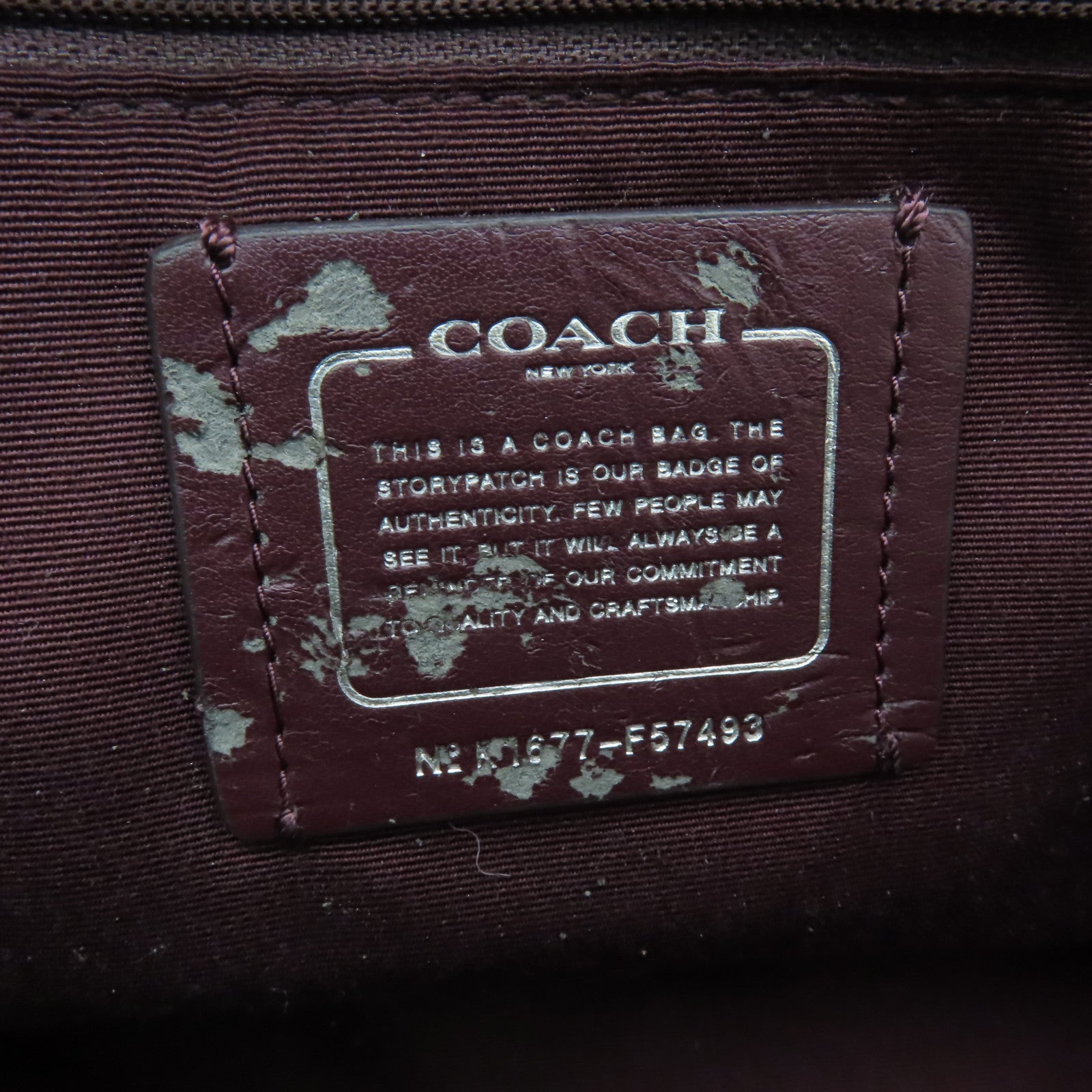COACH 塗層帆布2 Way Shoulder金扣手挽肩背兩用袋啡色/粉紅色