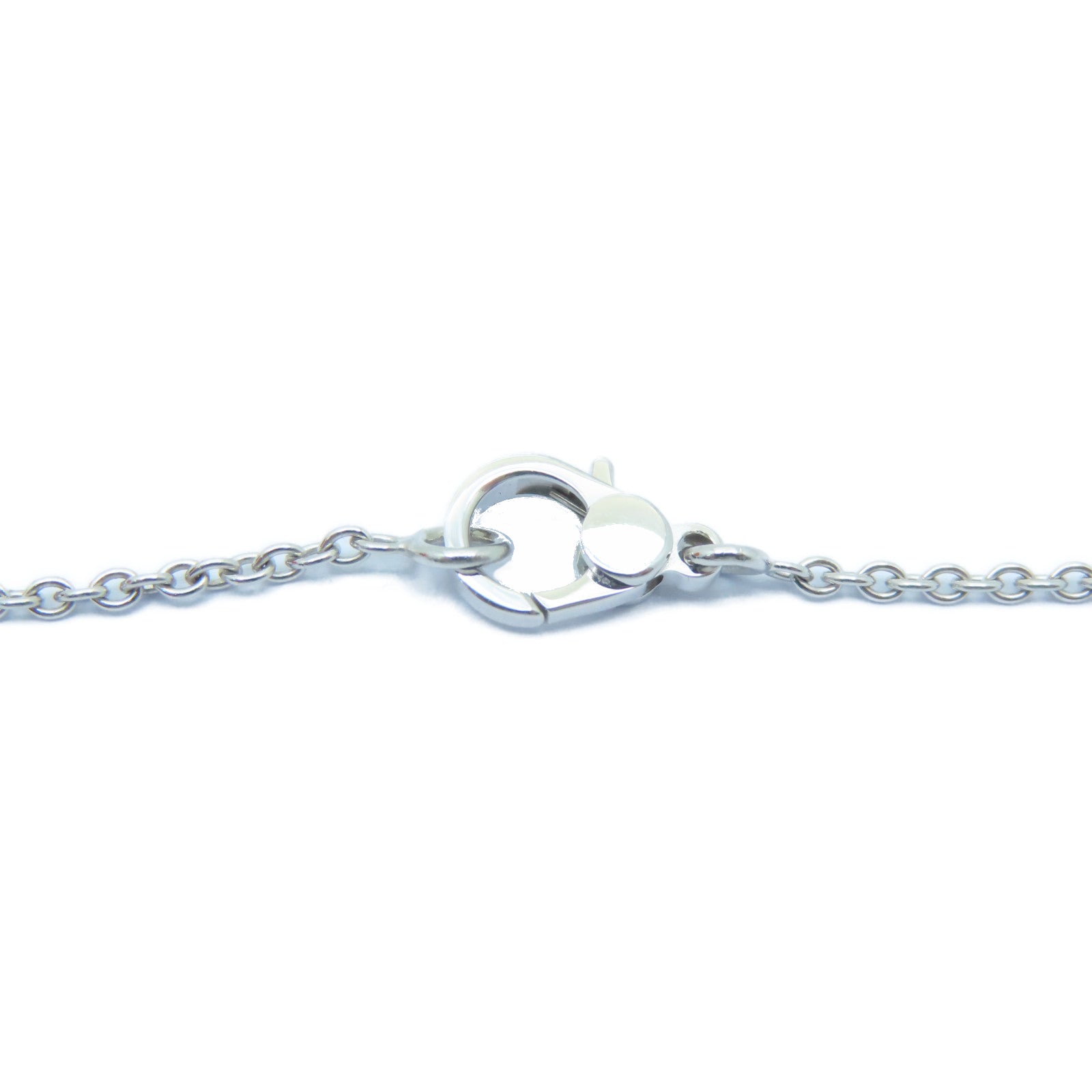 HERMES 18K白金Finesse Pendant 0.46ct鑽石項鍊