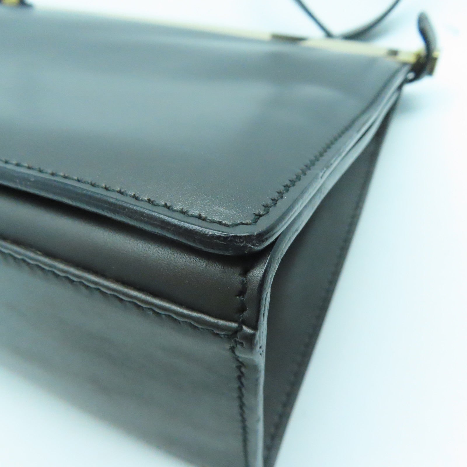 GUCCI 牛皮皮革Shoulder Bag金扣肩背袋黑色