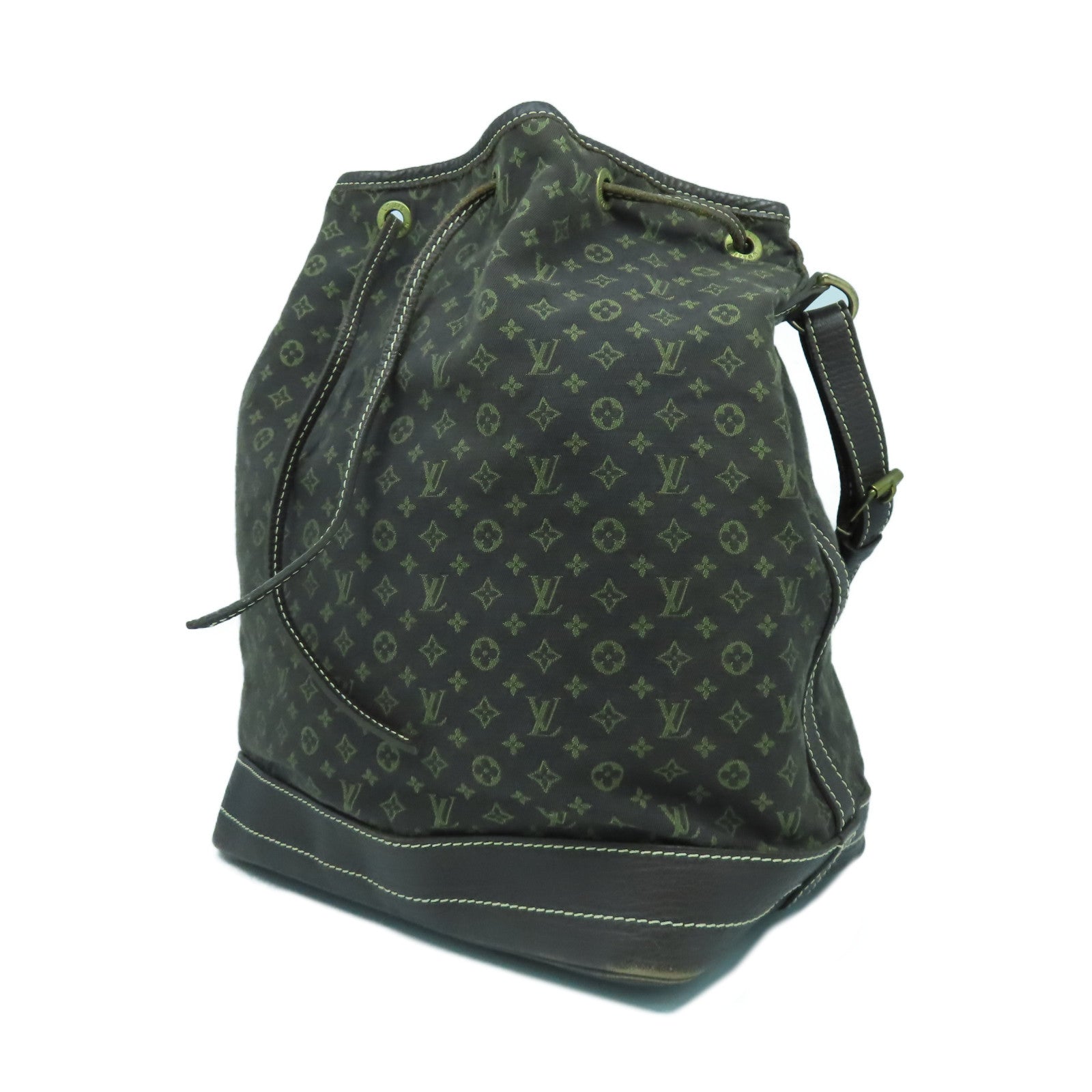 LOUIS VUITTON Monogram Idylle Noe金扣肩背袋灰色