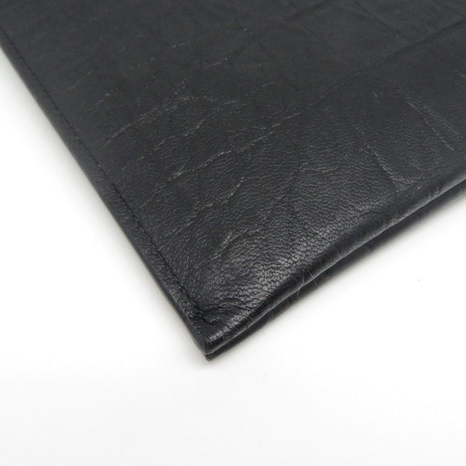 SAINT LAURENT 牛皮皮革Pouch手拿包黑色