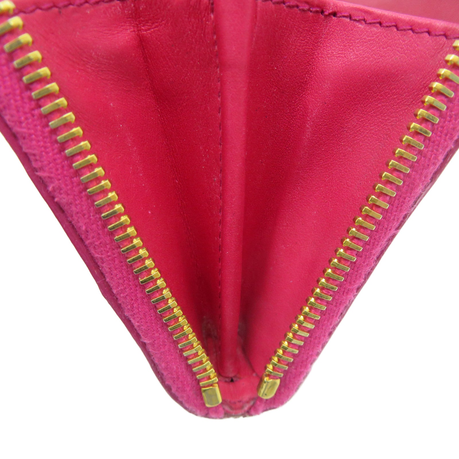 PRADA 【激減優惠】漆皮皮革Long Wallet金扣長錢包紅色