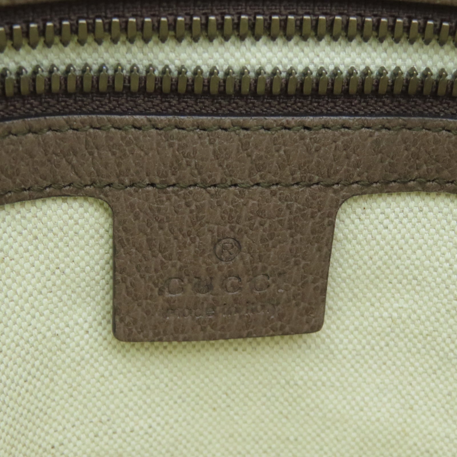 GUCCI Coated Canvas Ophidia GG Small Messenger Gold Buckle Shoulder Bag Brown