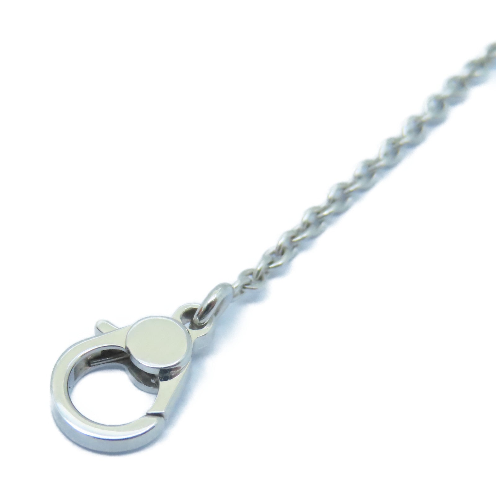 HERMES 18K白金Finesse Pendant 0.46ct鑽石項鍊