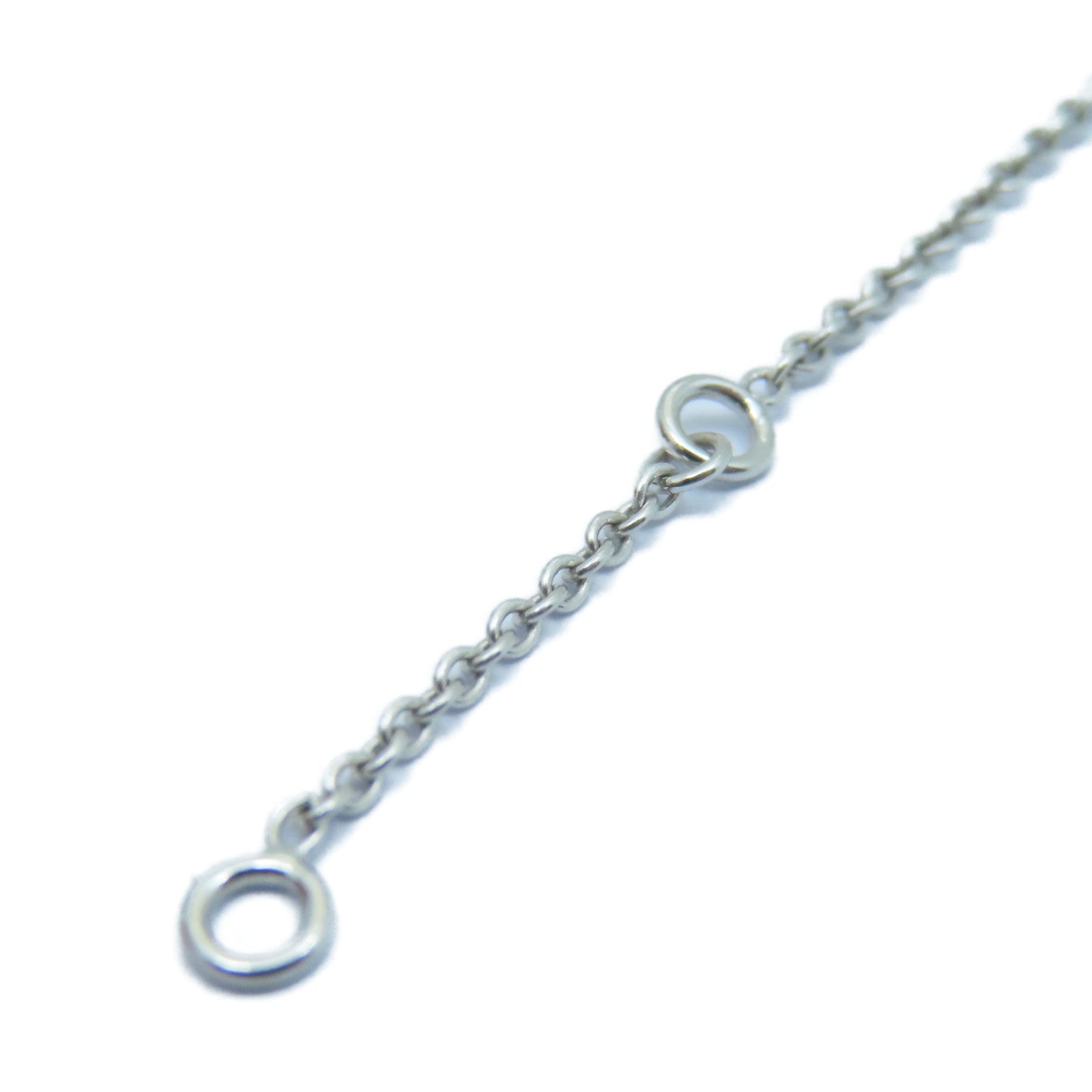 HERMES 18K白金Finesse Pendant 0.46ct鑽石項鍊