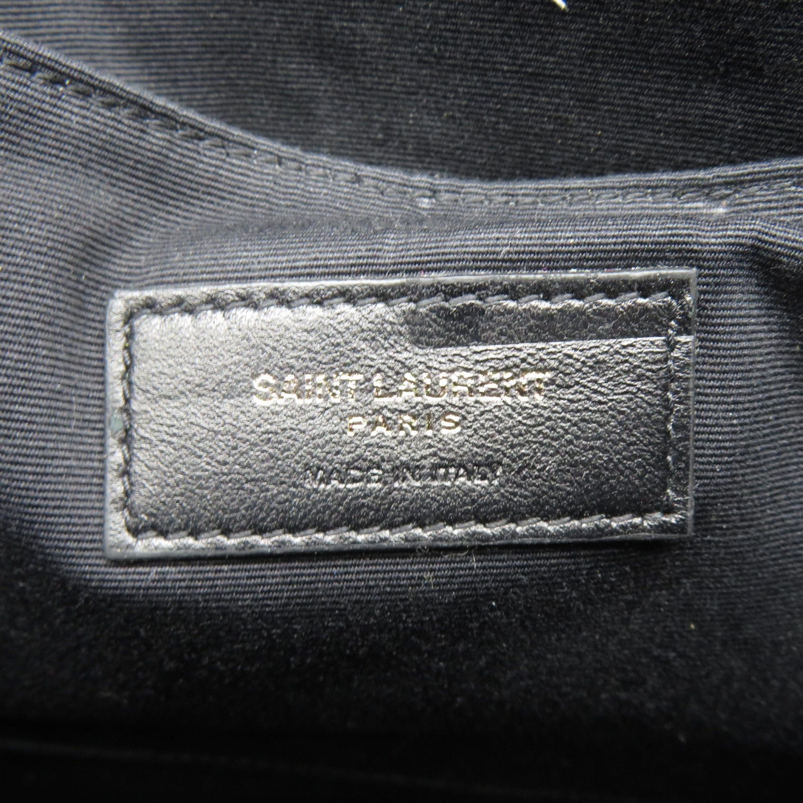 SAINT LAURENT 牛皮皮革Pouch手拿包黑色