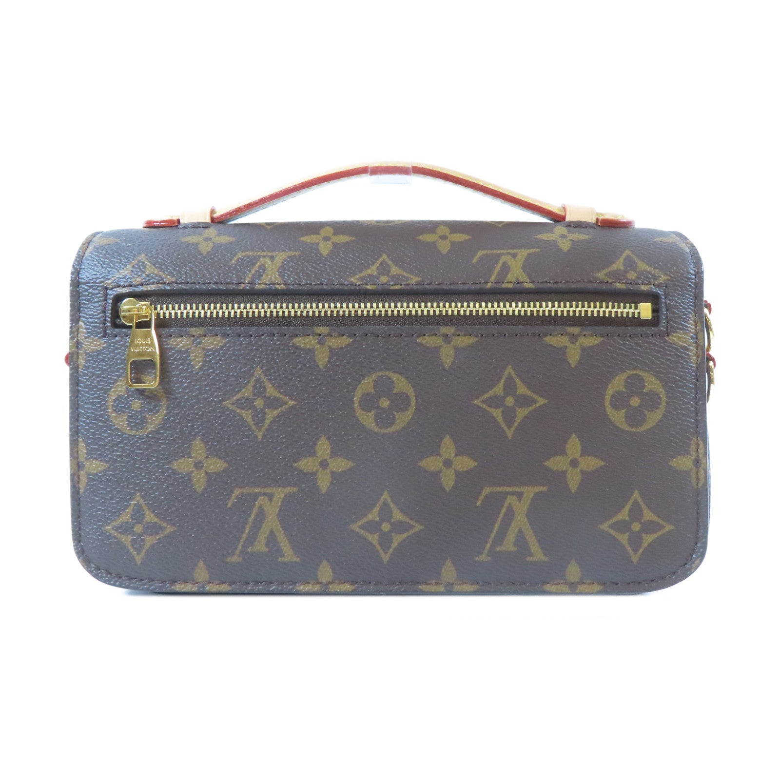 LOUIS VUITTON Monogram Pochette Metis East West金扣手挽肩背兩用袋啡色