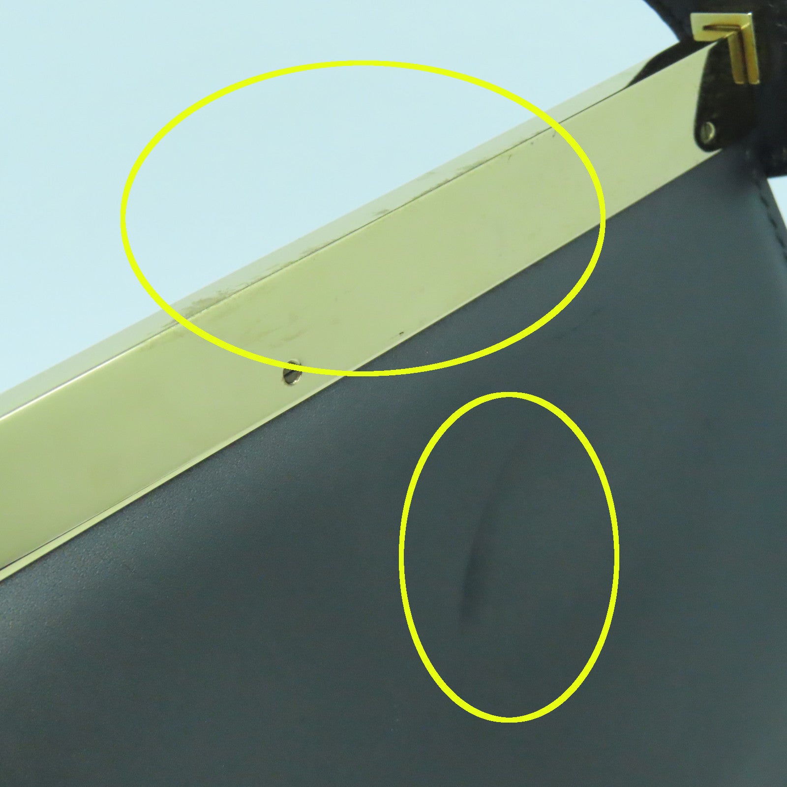 GUCCI 牛皮皮革Shoulder Bag金扣肩背袋黑色
