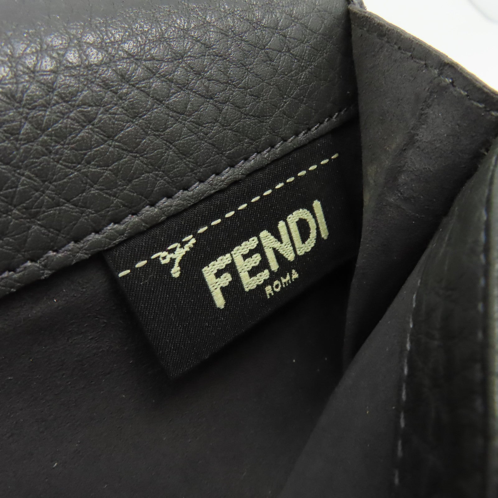 FENDI 牛皮皮革Long Wallet長錢包碳灰色