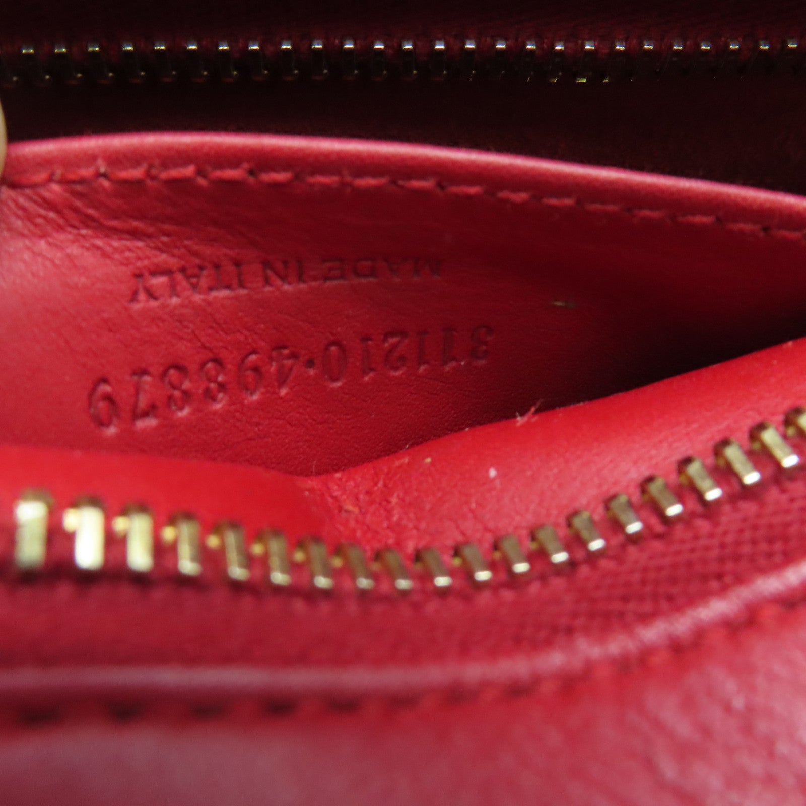 SAINT LAURENT 牛皮皮革2 Way Shoulder金扣手挽肩背兩用袋紅色