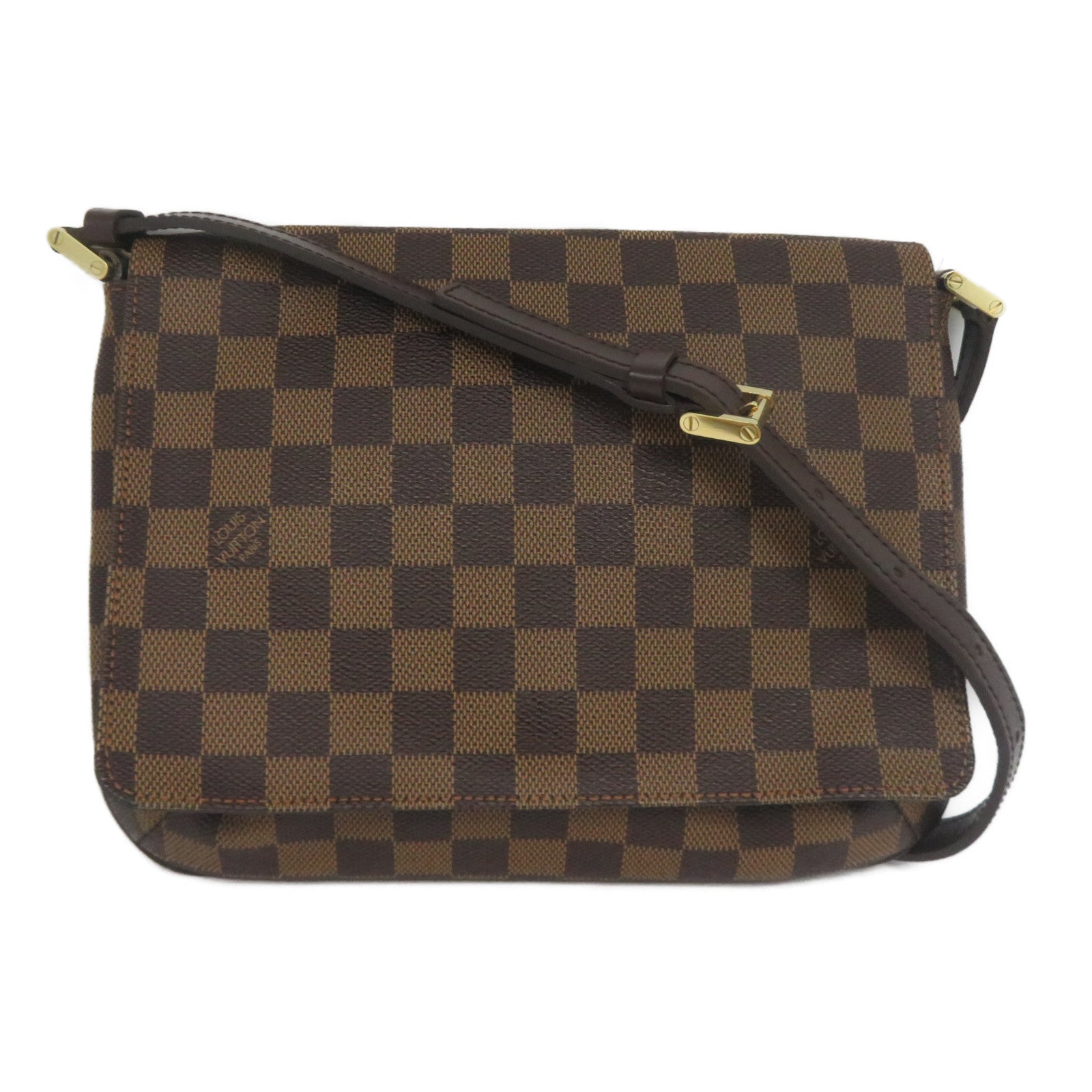 LOUIS VUITTON Damier Shoulder Bag金扣肩背袋啡色