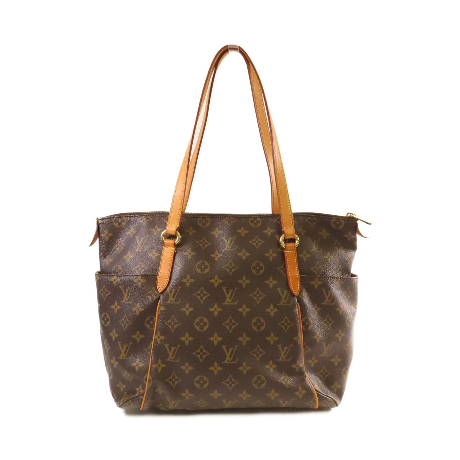 LOUIS VUITTON Monogram Totally MM Shoulder Bag金扣肩背袋啡色