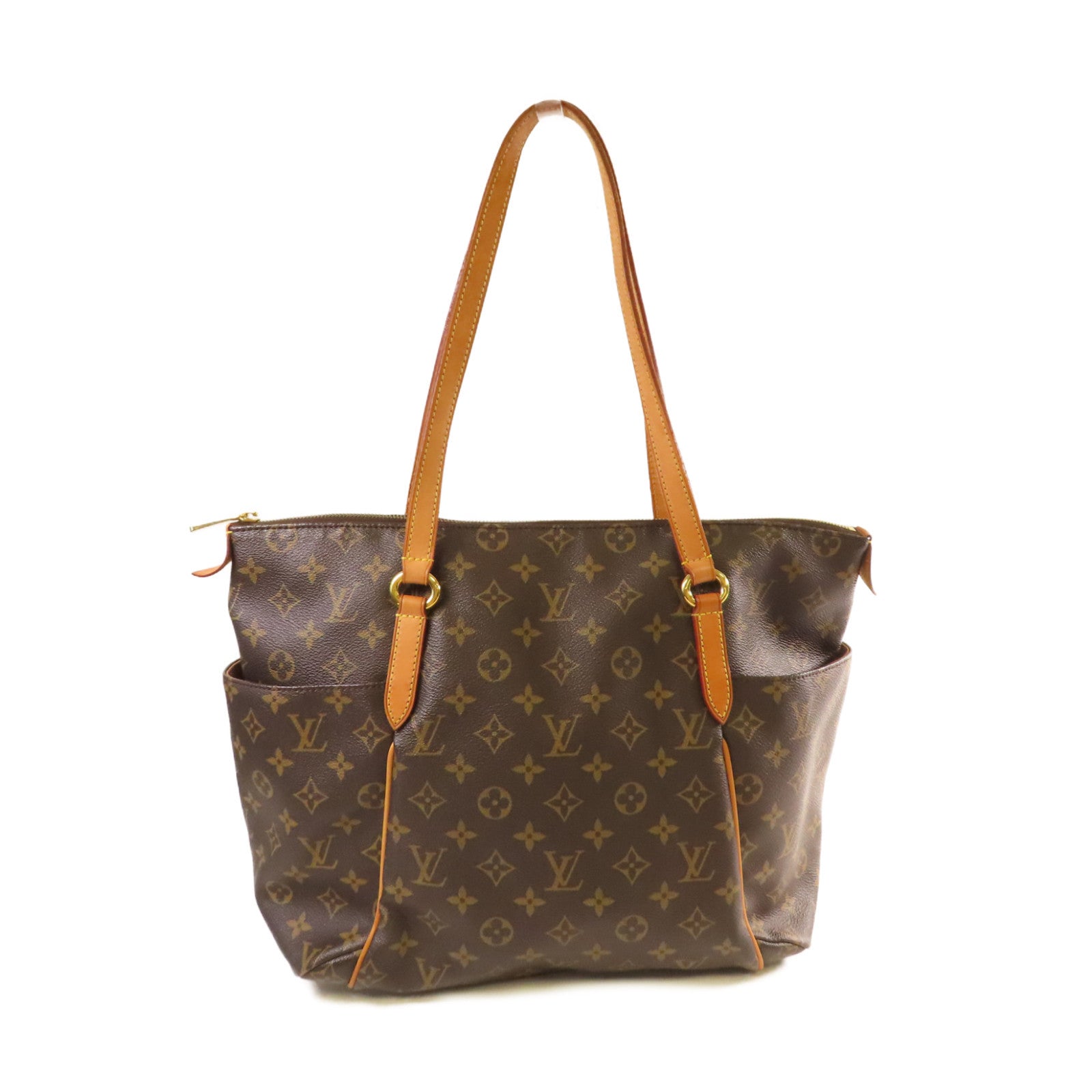 LOUIS VUITTON Monogram Totally MM Shoulder Bag金扣肩背袋啡色