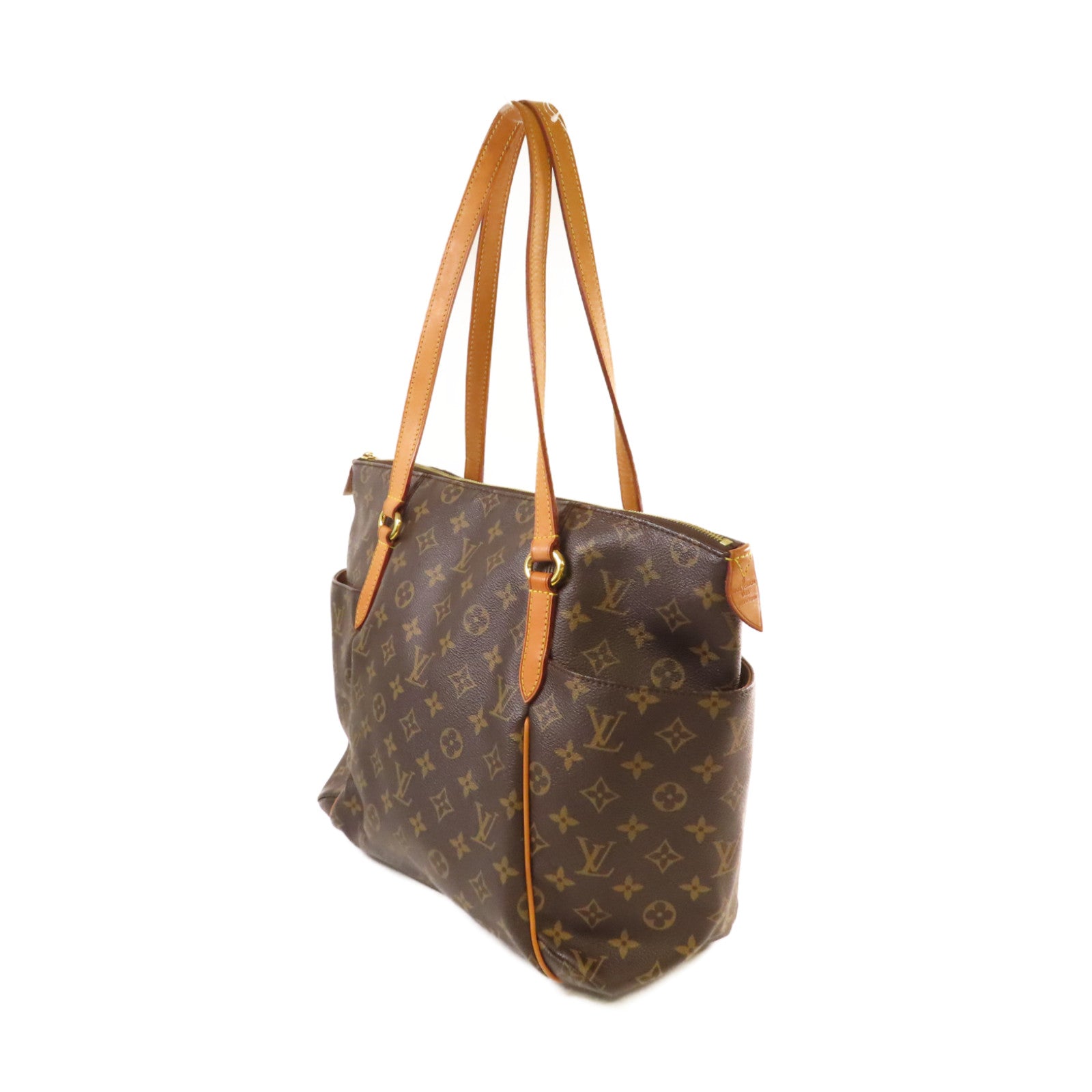 LOUIS VUITTON Monogram Totally MM Shoulder Bag金扣肩背袋啡色