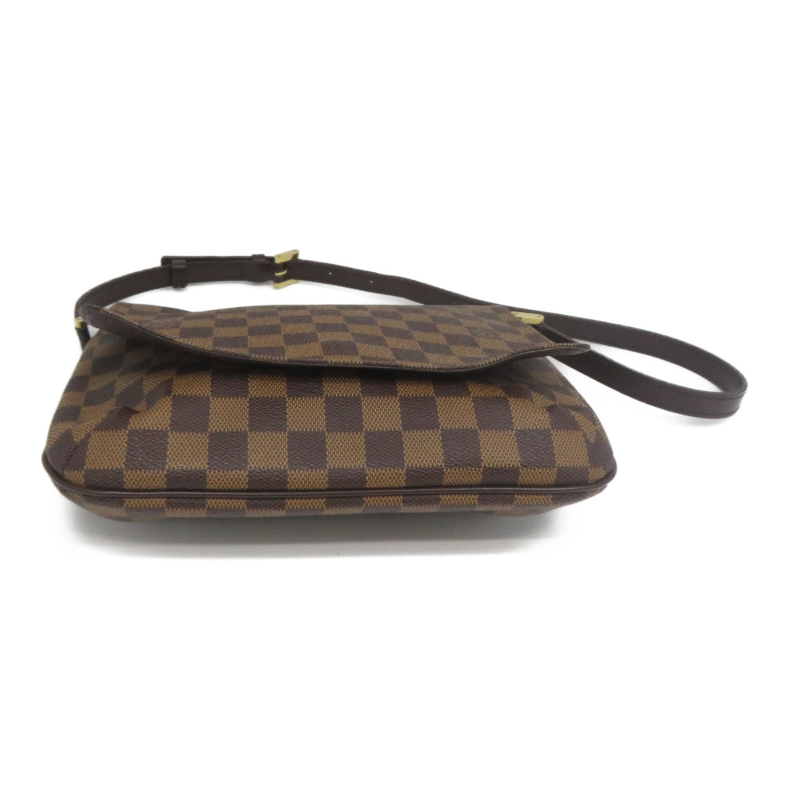 LOUIS VUITTON Damier Shoulder Bag金扣肩背袋啡色