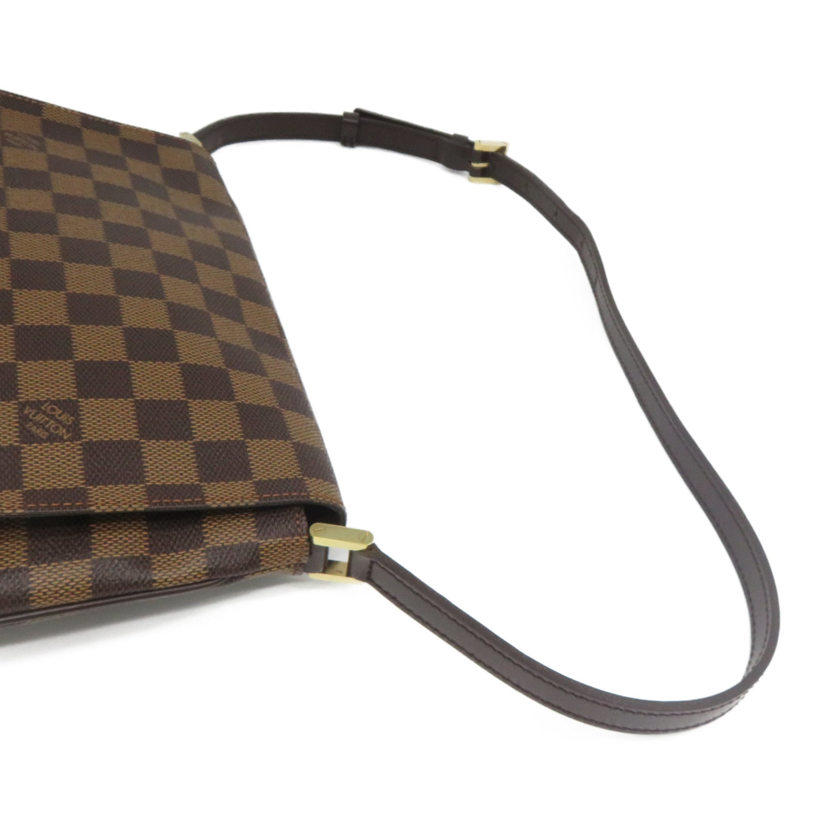 LOUIS VUITTON Damier Shoulder Bag金扣肩背袋啡色