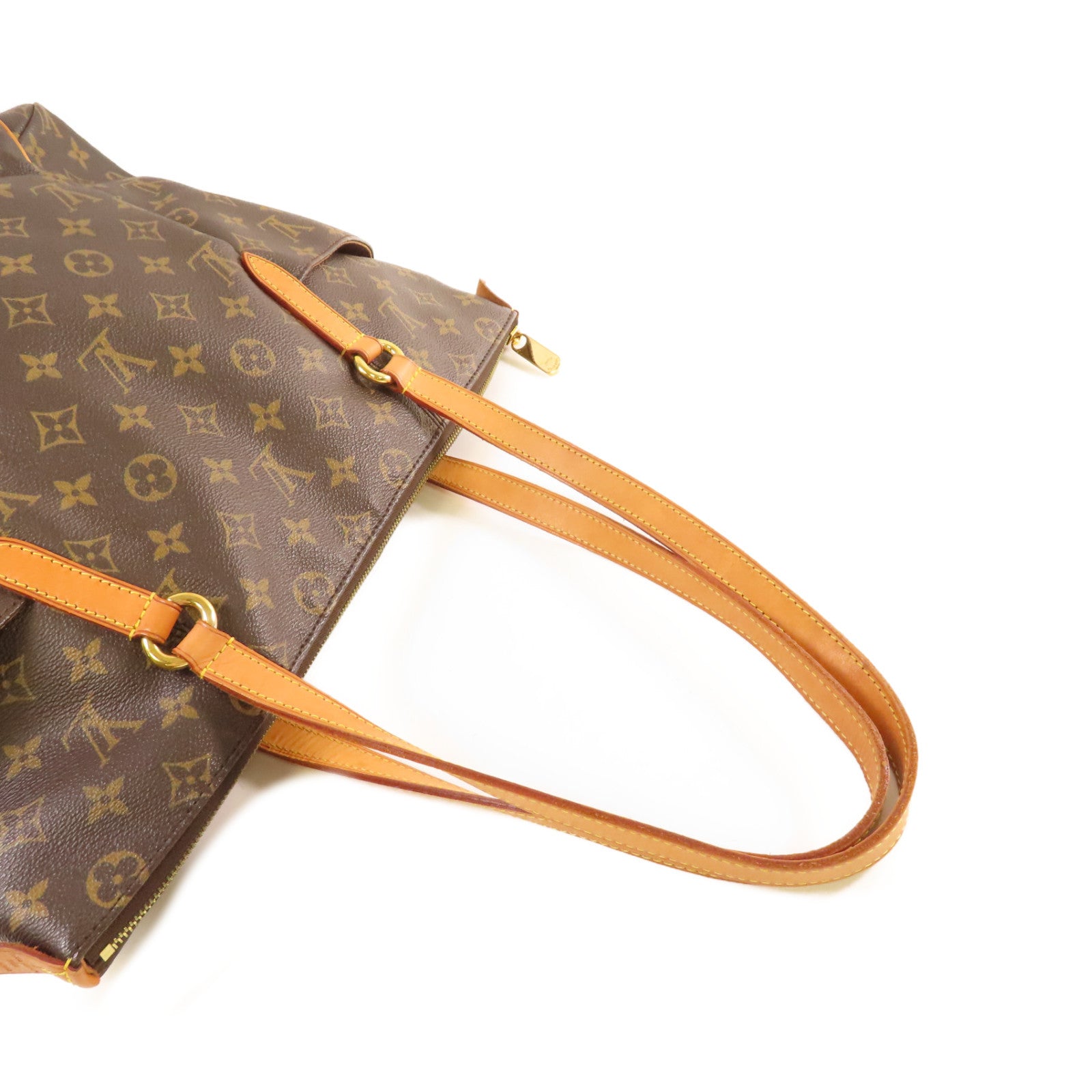 LOUIS VUITTON Monogram Totally MM Shoulder Bag金扣肩背袋啡色